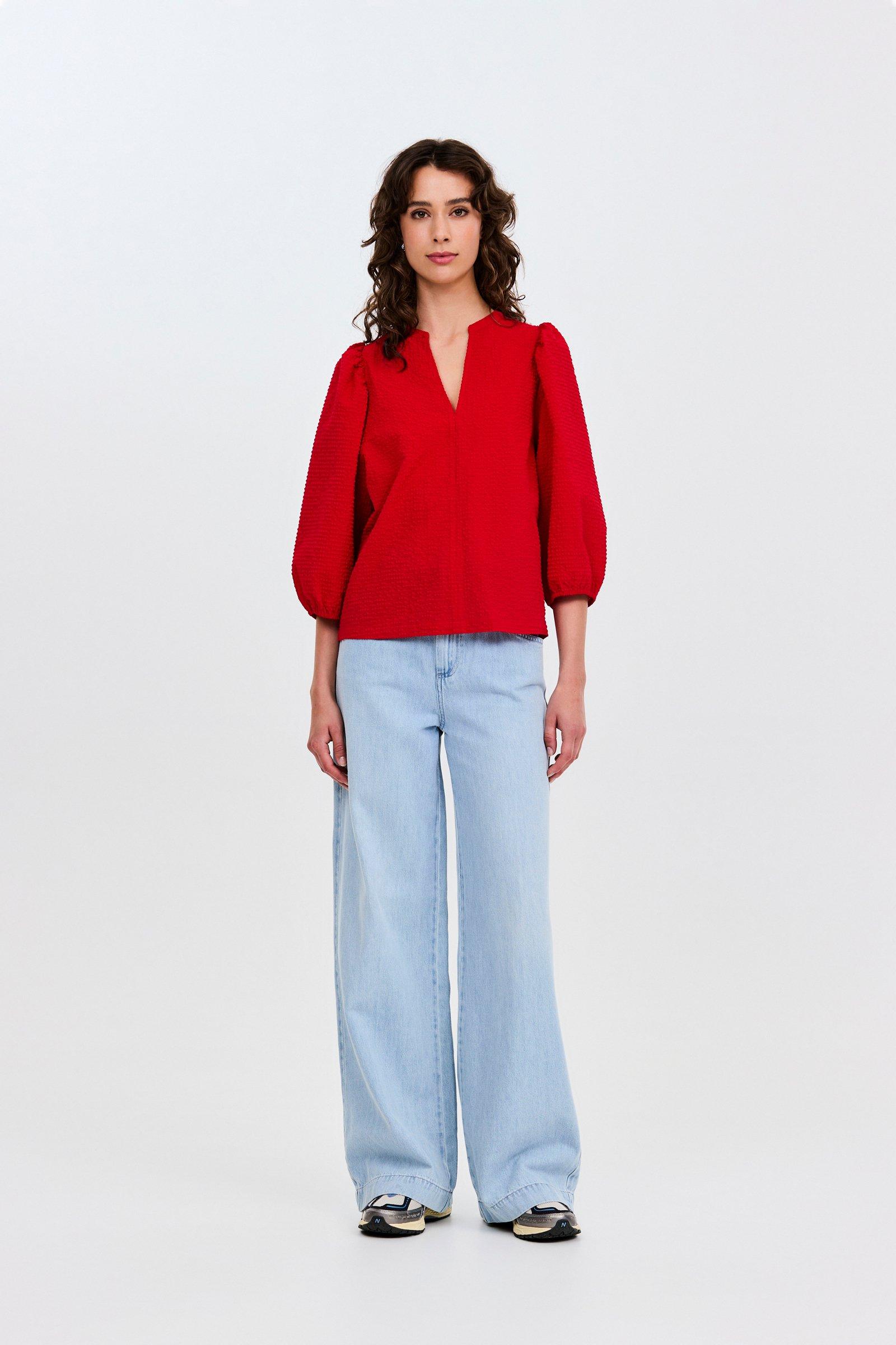 CKS - BULANI - blouse long sleeves - bright red