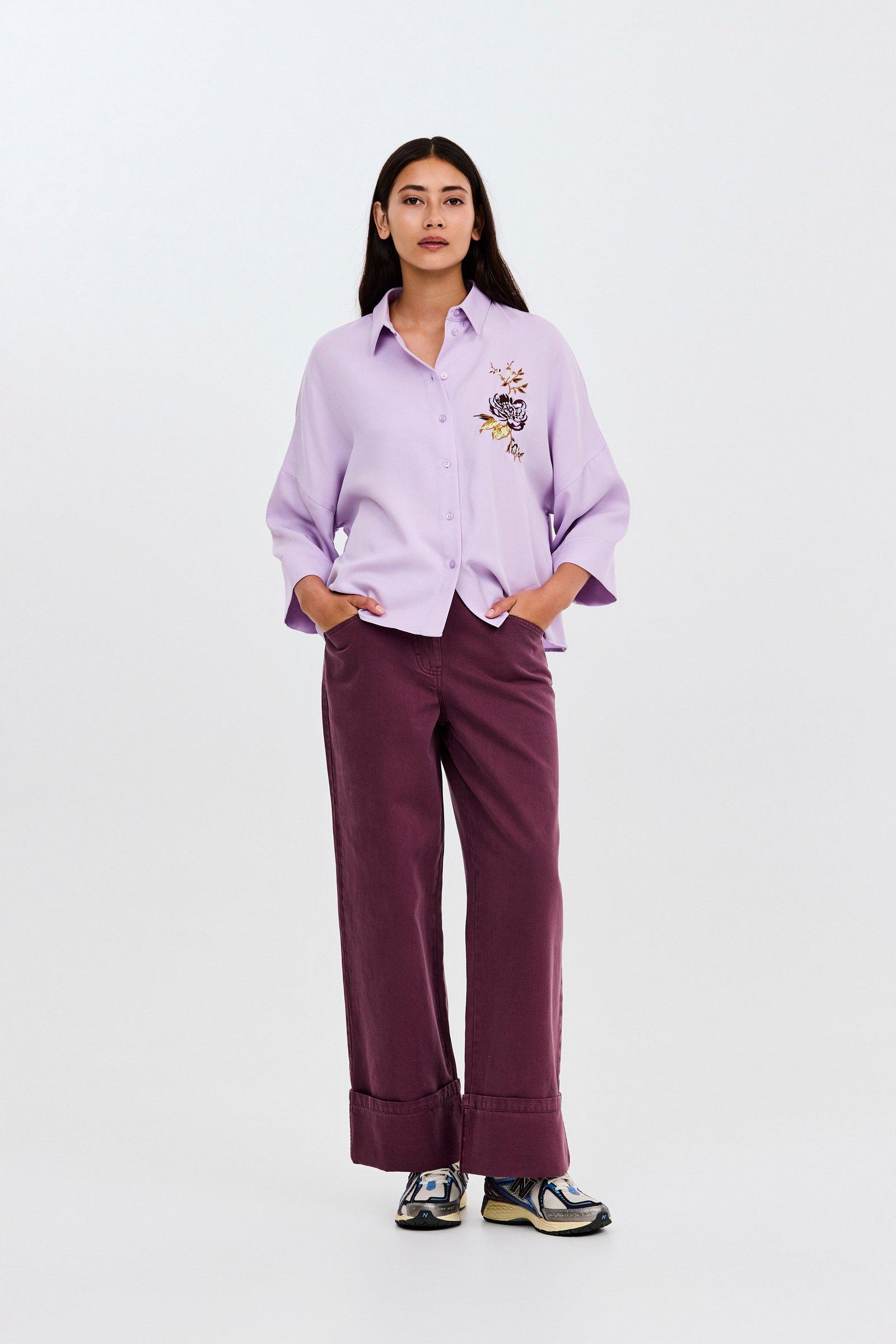 CKS - SELALONG - blouse short sleeves - lila