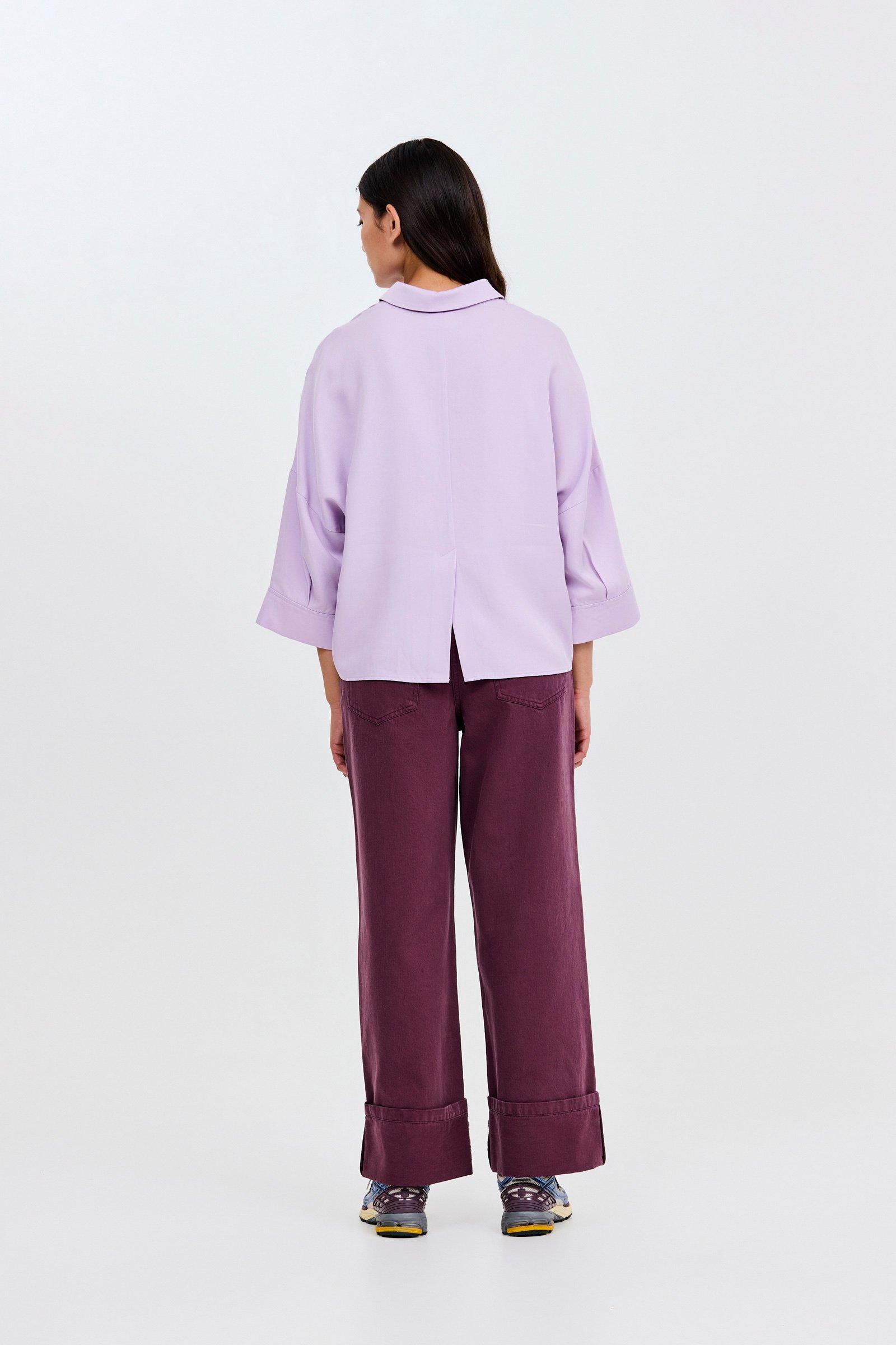 CKS - SELALONG - blouse short sleeves - lila