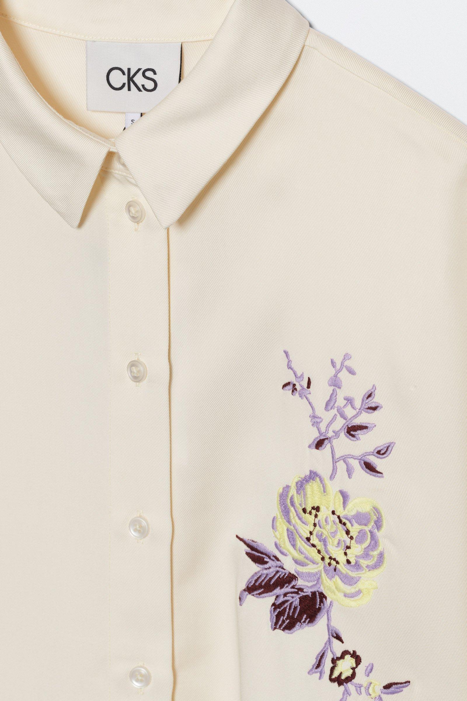 CKS - SELALONG - Bluse Kurze Ärmel - Weiß