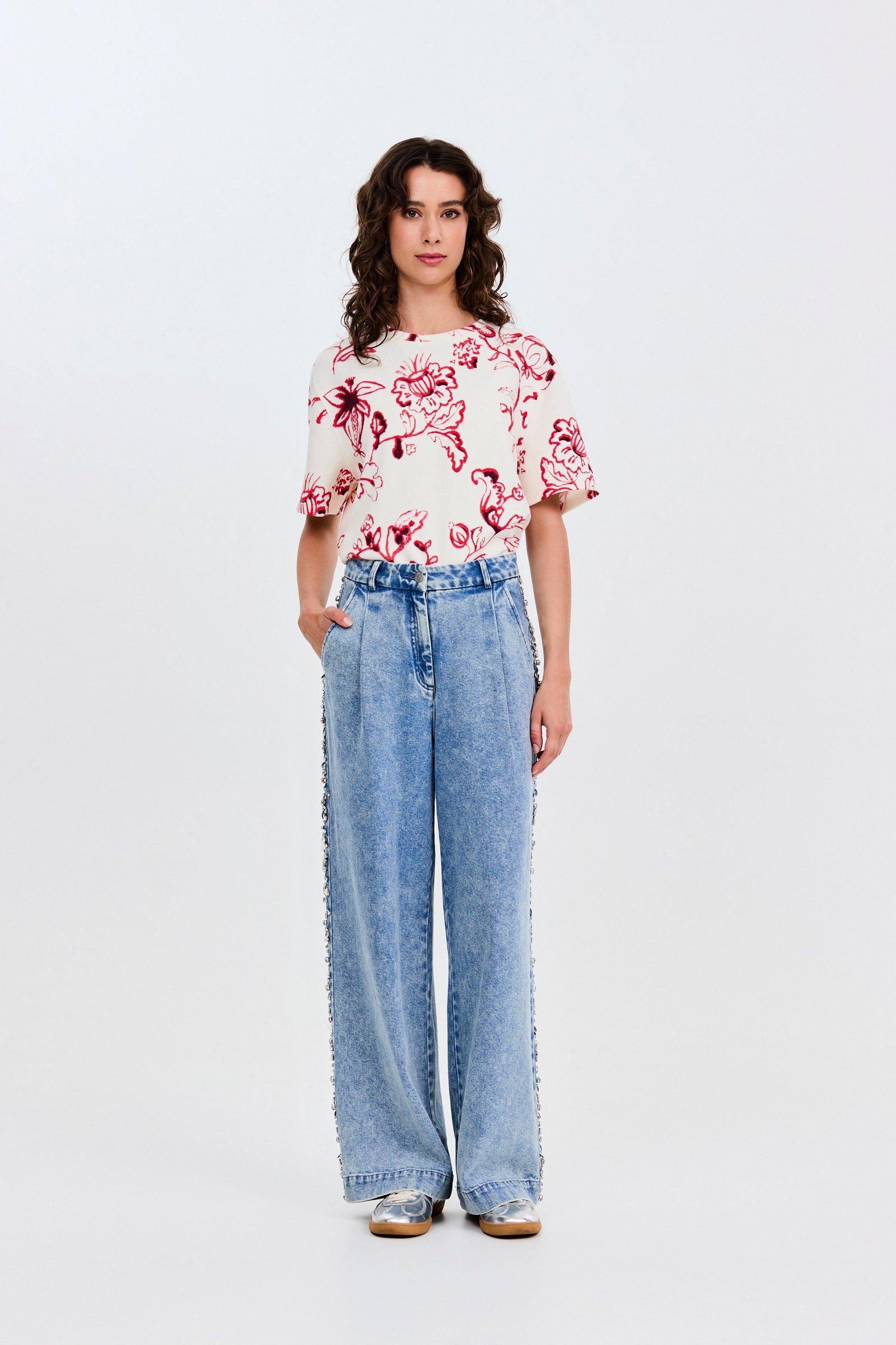 CKS - SARIA - t-shirt korte mouwen - felrood