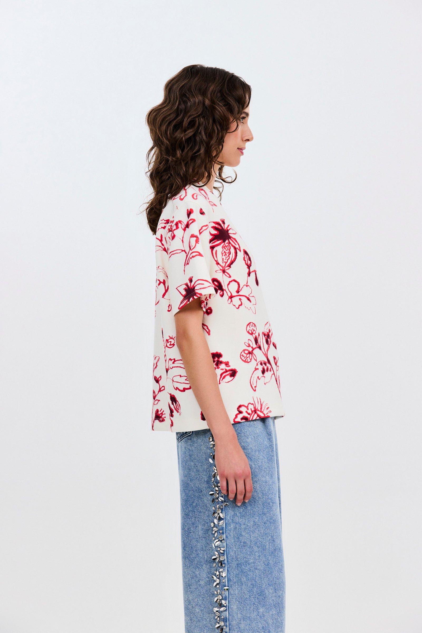 CKS - SARIA - t-shirt korte mouwen - felrood