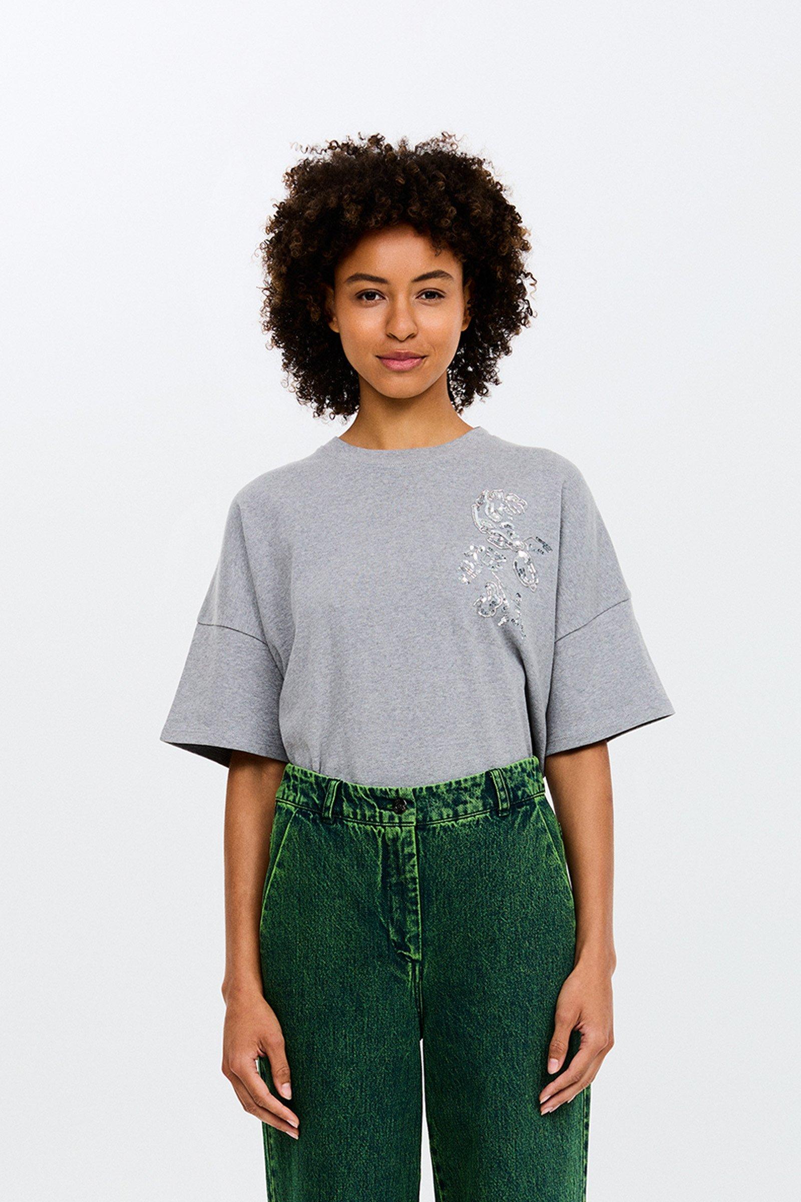 CKS - TIP - t-shirt korte mouwen - lichtgrijs
