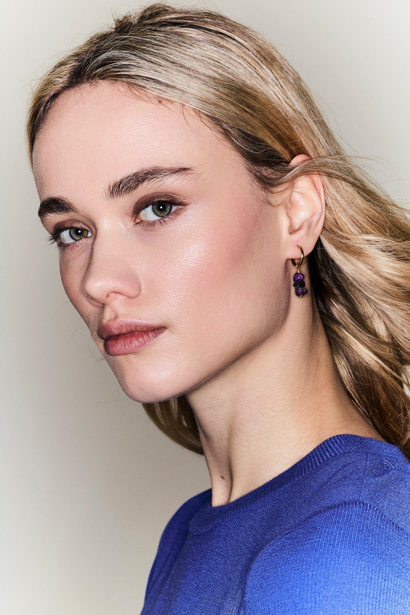CKS - ARCANA - boucles d'oreilles - rose clair