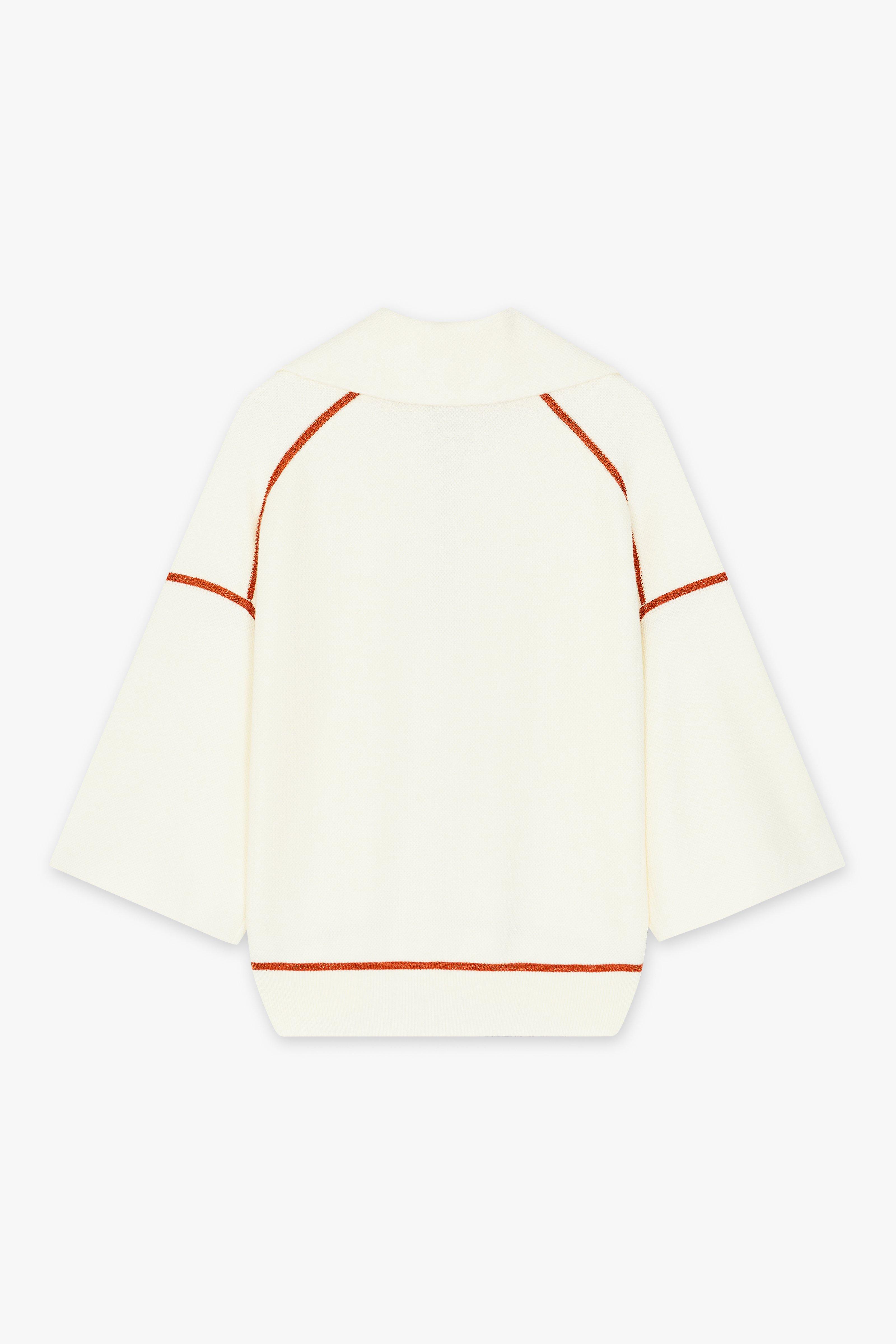 CKS - PLUM - haut tricoté - blanc