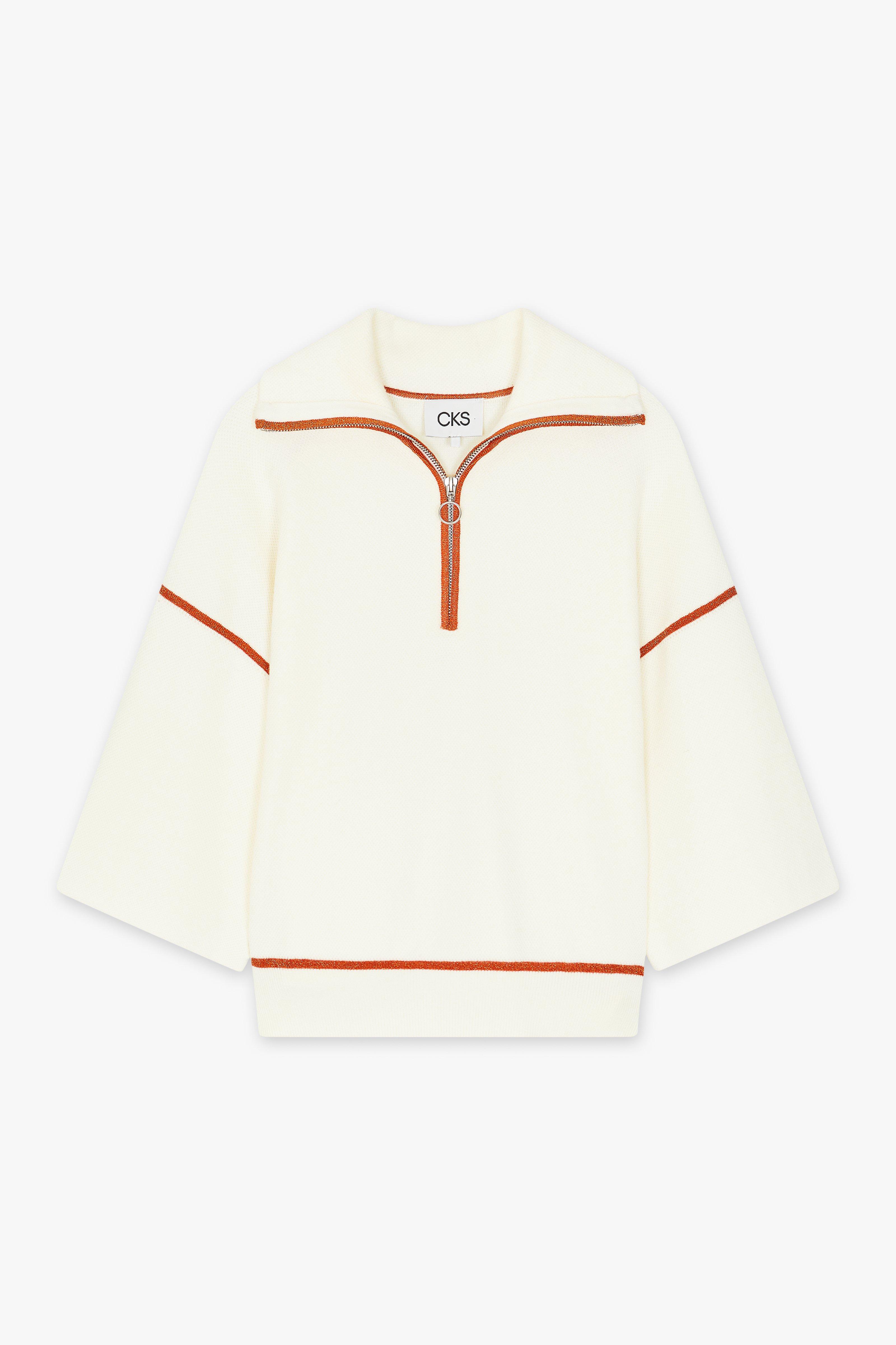 CKS - PLUM - gebreide top - wit