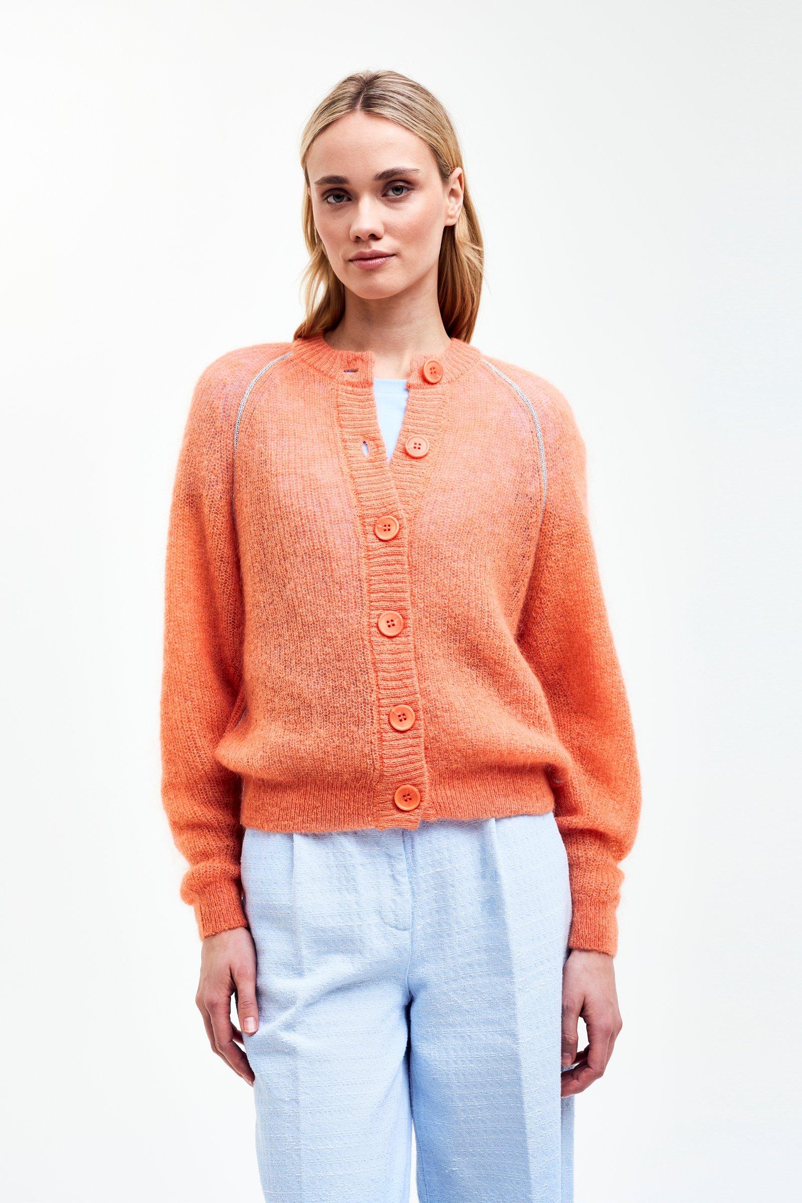 CKS - CARDIHAIR - Strickjacke - Hellorange