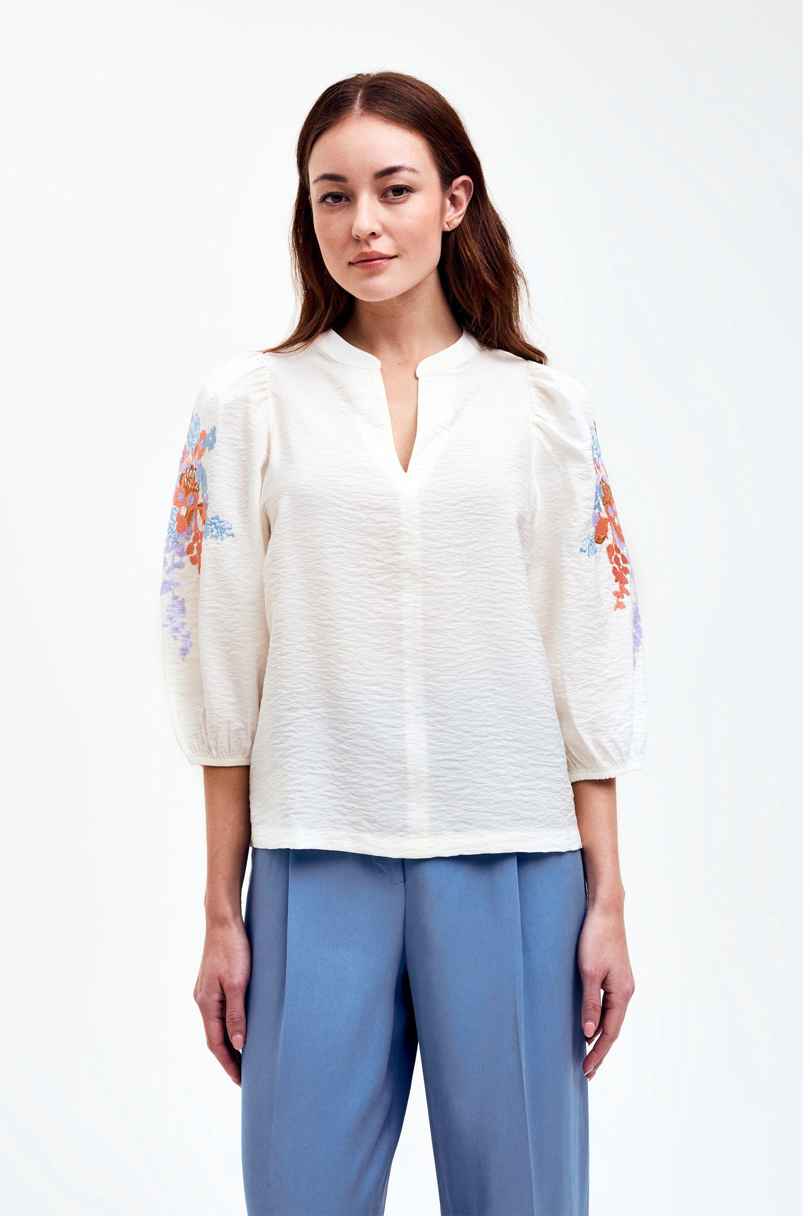CKS - BULANI - blouse korte mouwen - wit