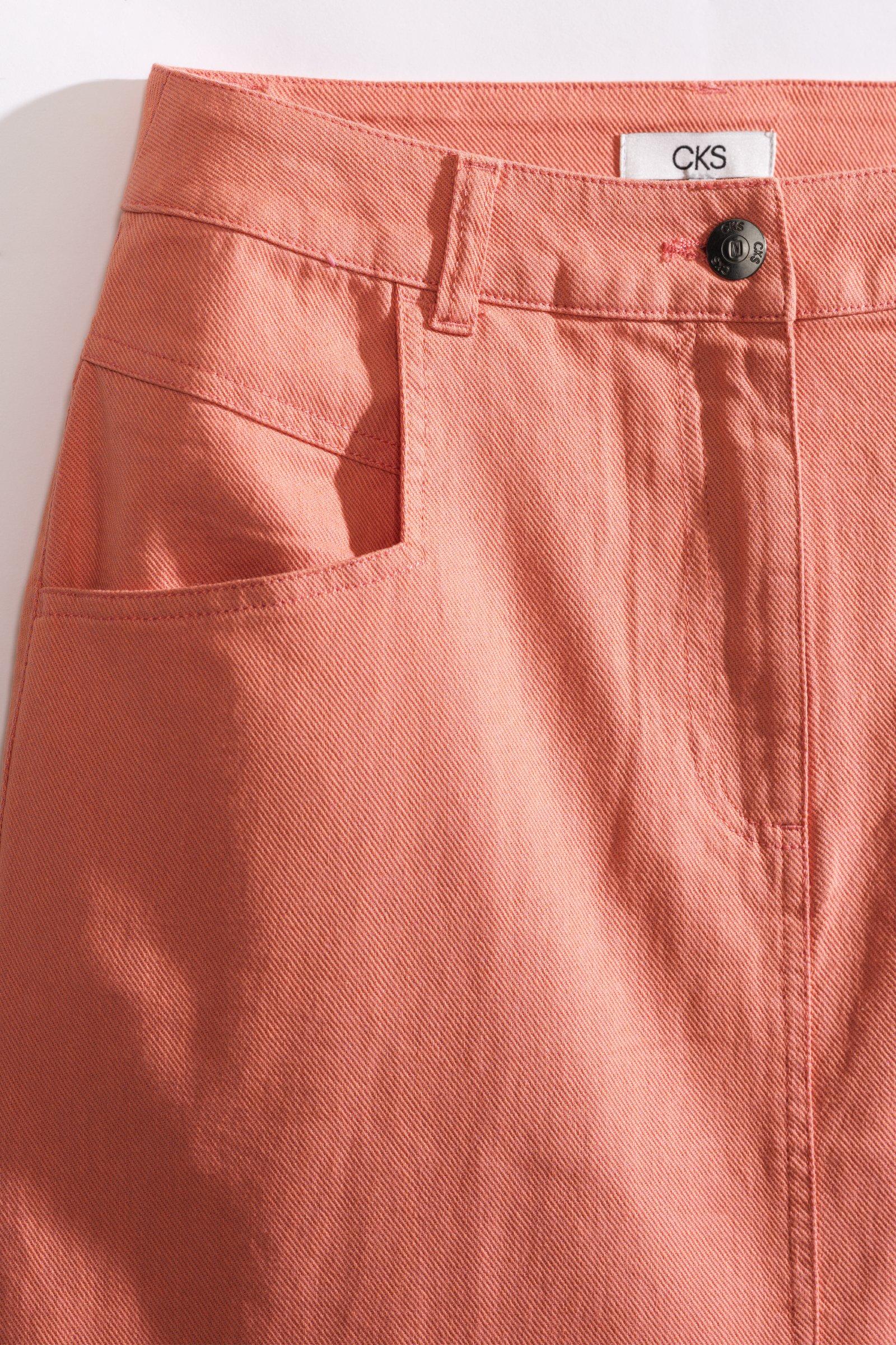 CKS - SKETCHY - jupe longue - orange vif