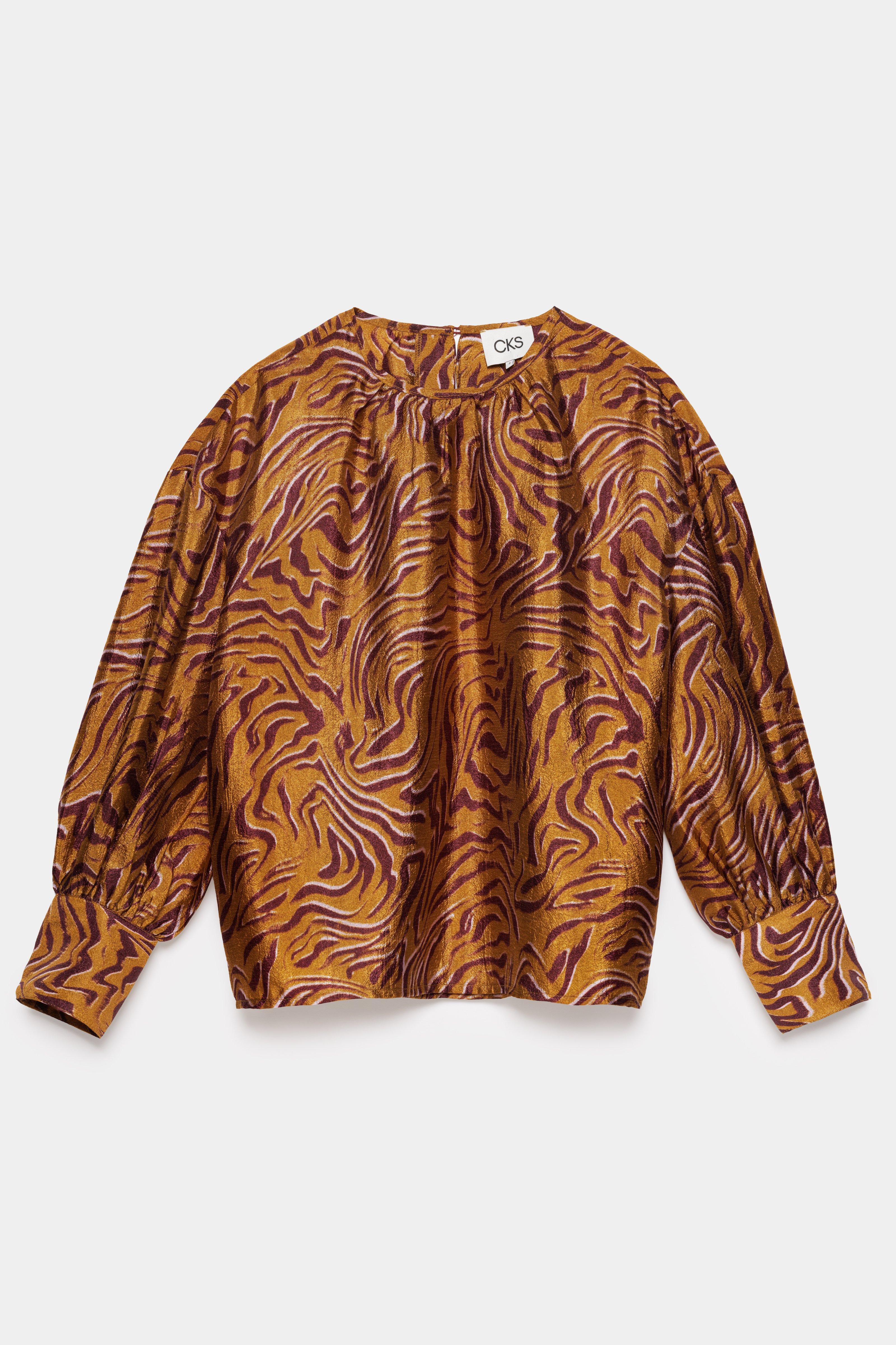 CKS - SONICO - blouse lange mouwen - bruin