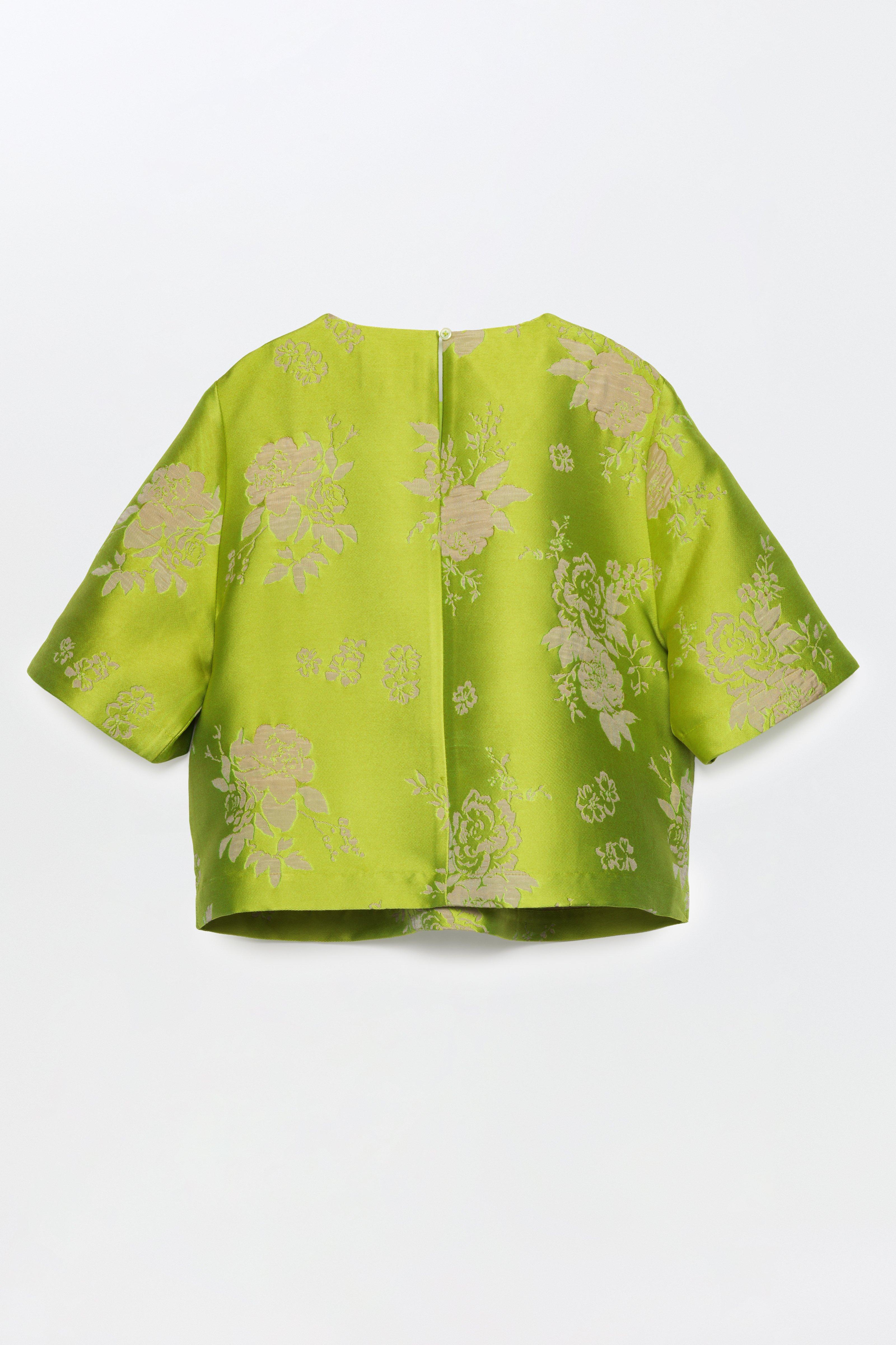 CKS - TIRIAN - blouse korte mouwen - intens groen