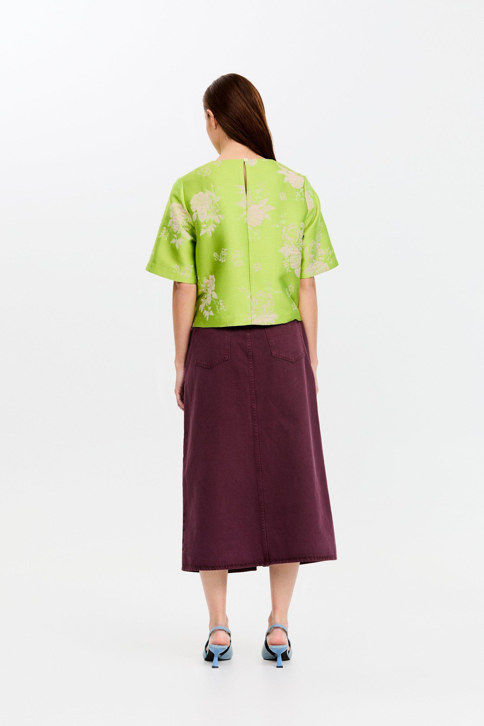 CKS - TIRIAN - blouse short sleeves - bright green