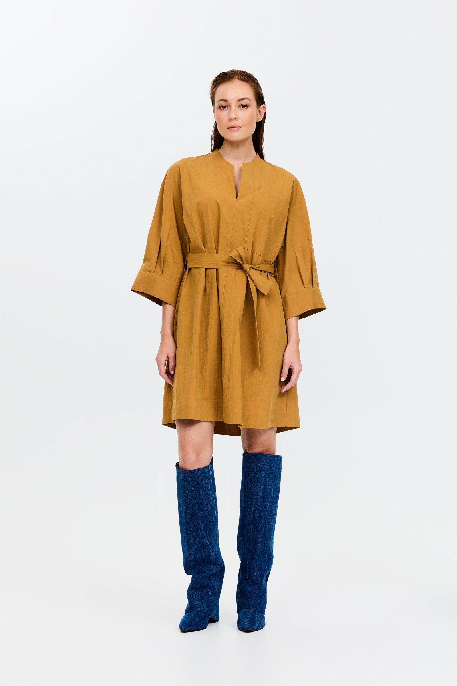 CKS - DREW - short dress - brown