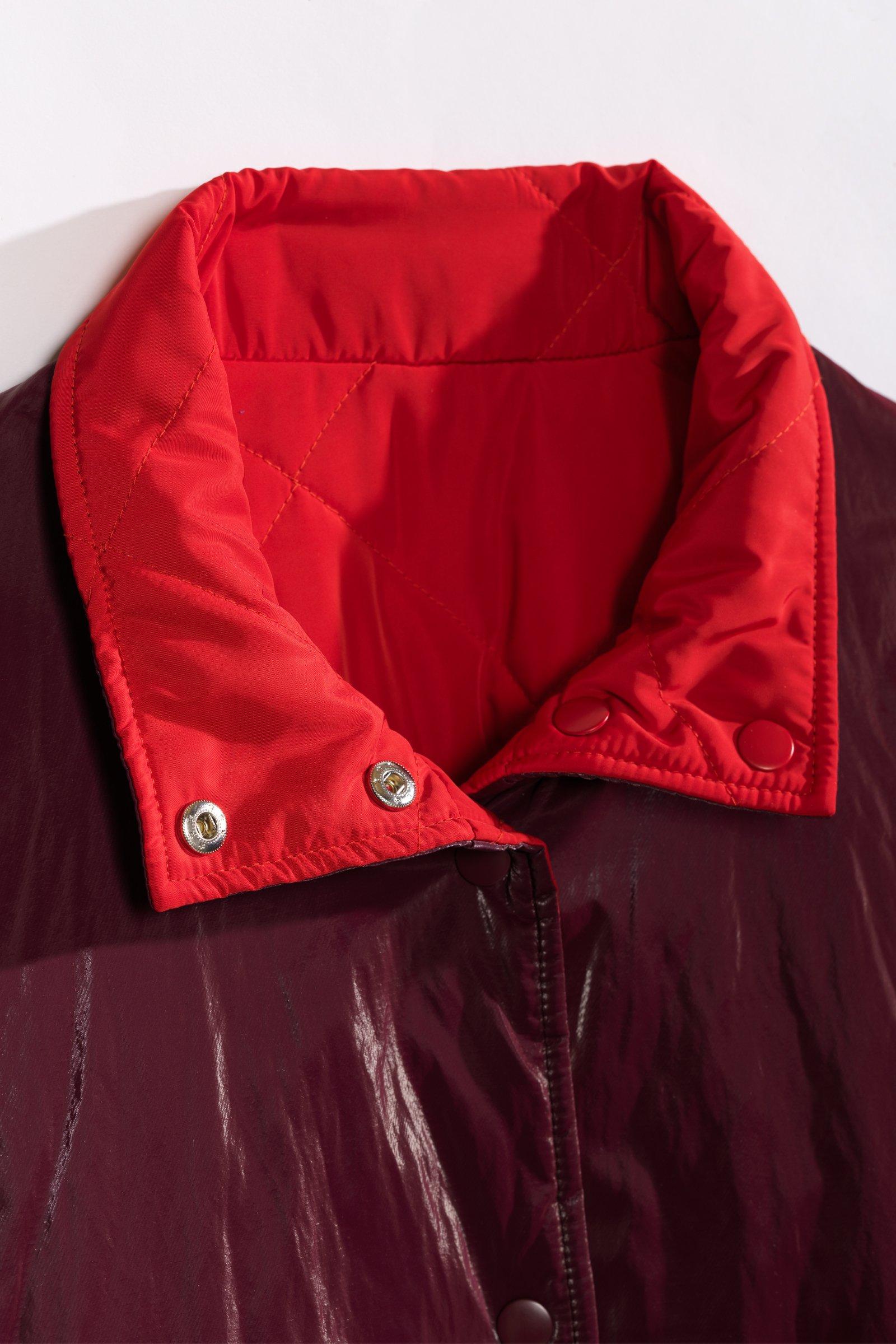 CKS - COLDE - short coat - burgundy