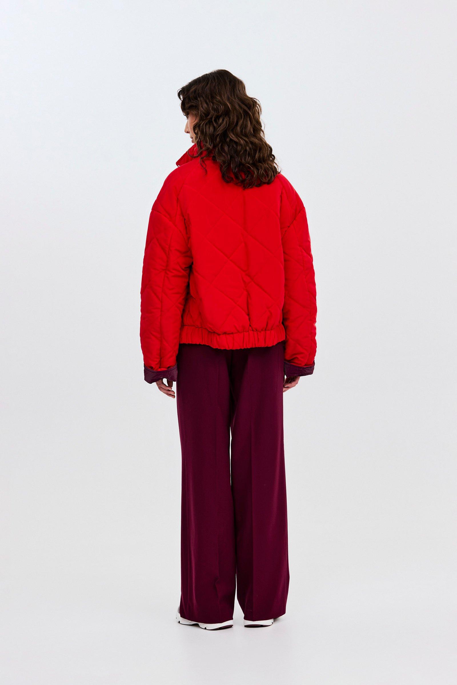 CKS - COLDE - short coat - burgundy