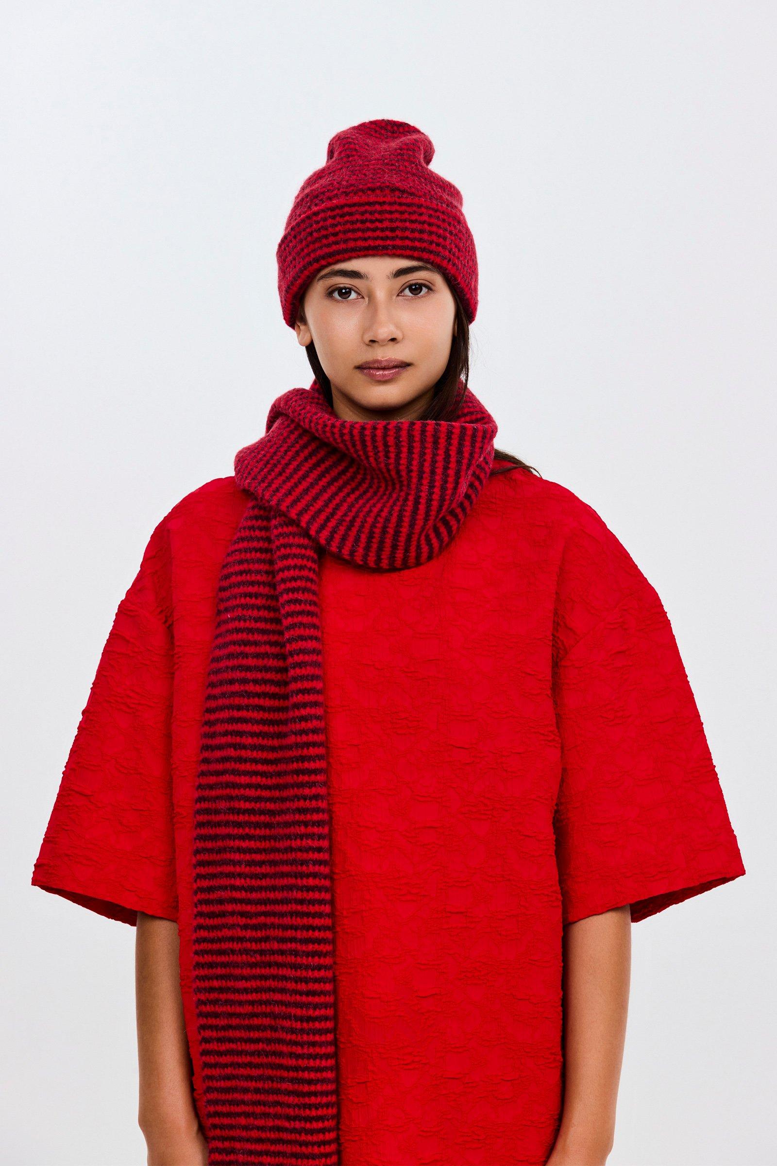 CKS - GRANNA - wintersjaal - intens rood