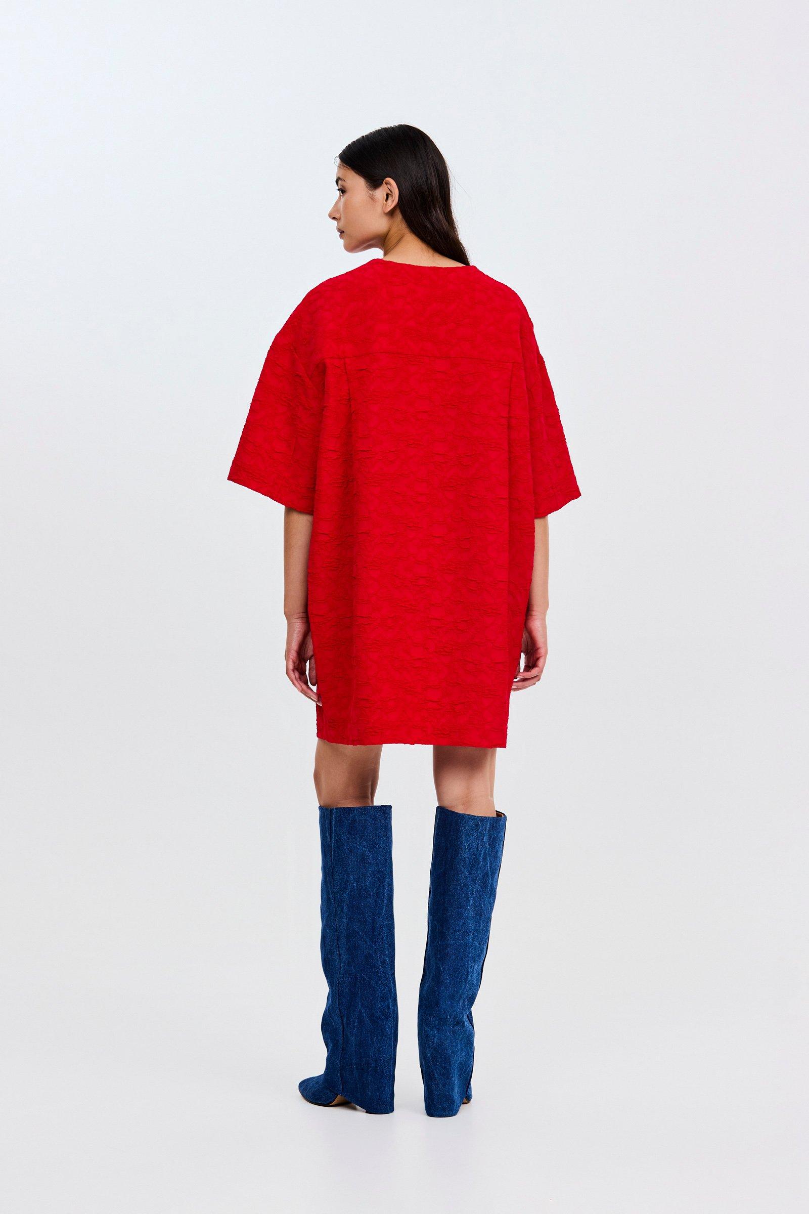 CKS - DAWA - korte jurk - intens rood