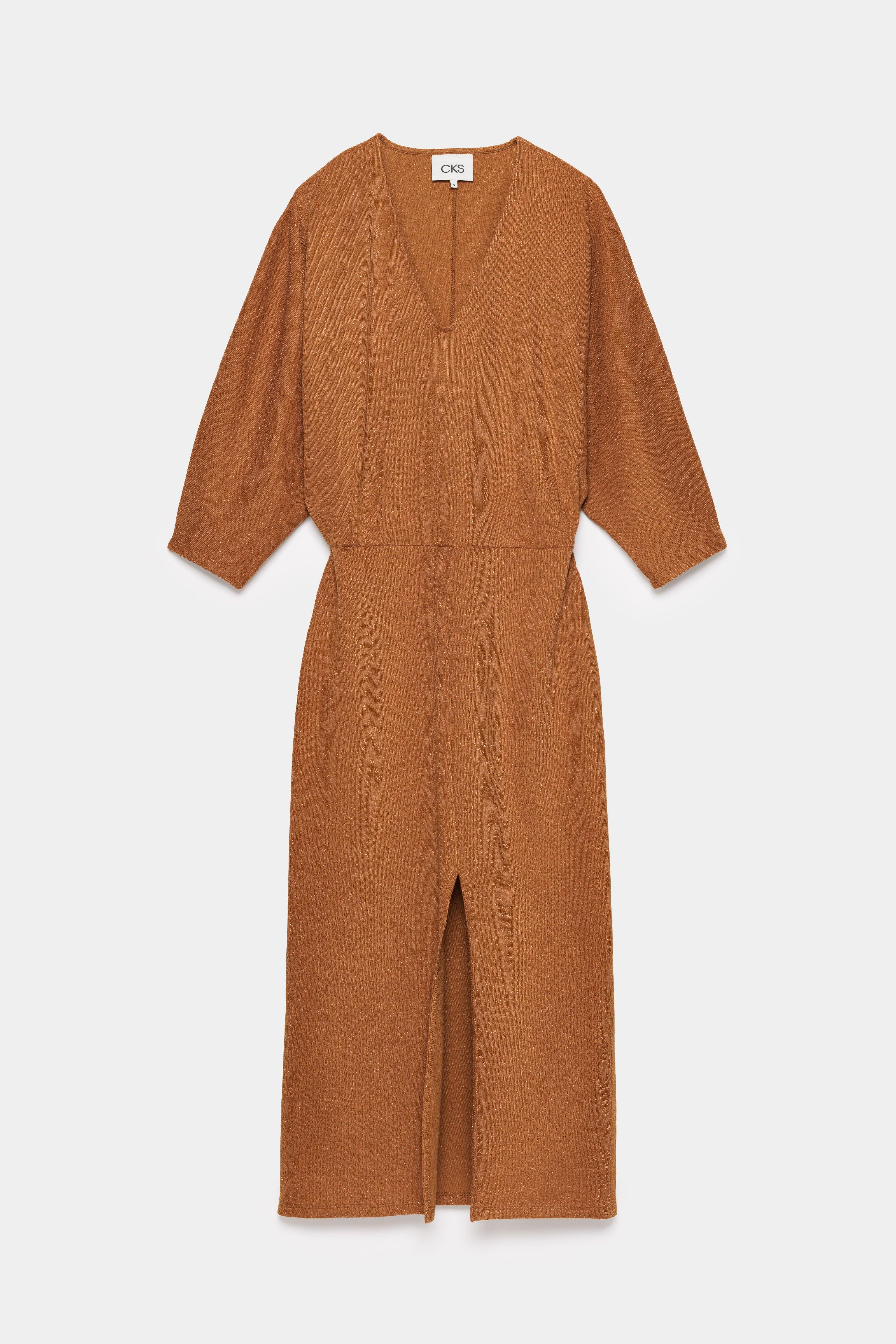 CKS - DRAZLESS - Midi-Kleid - Braun