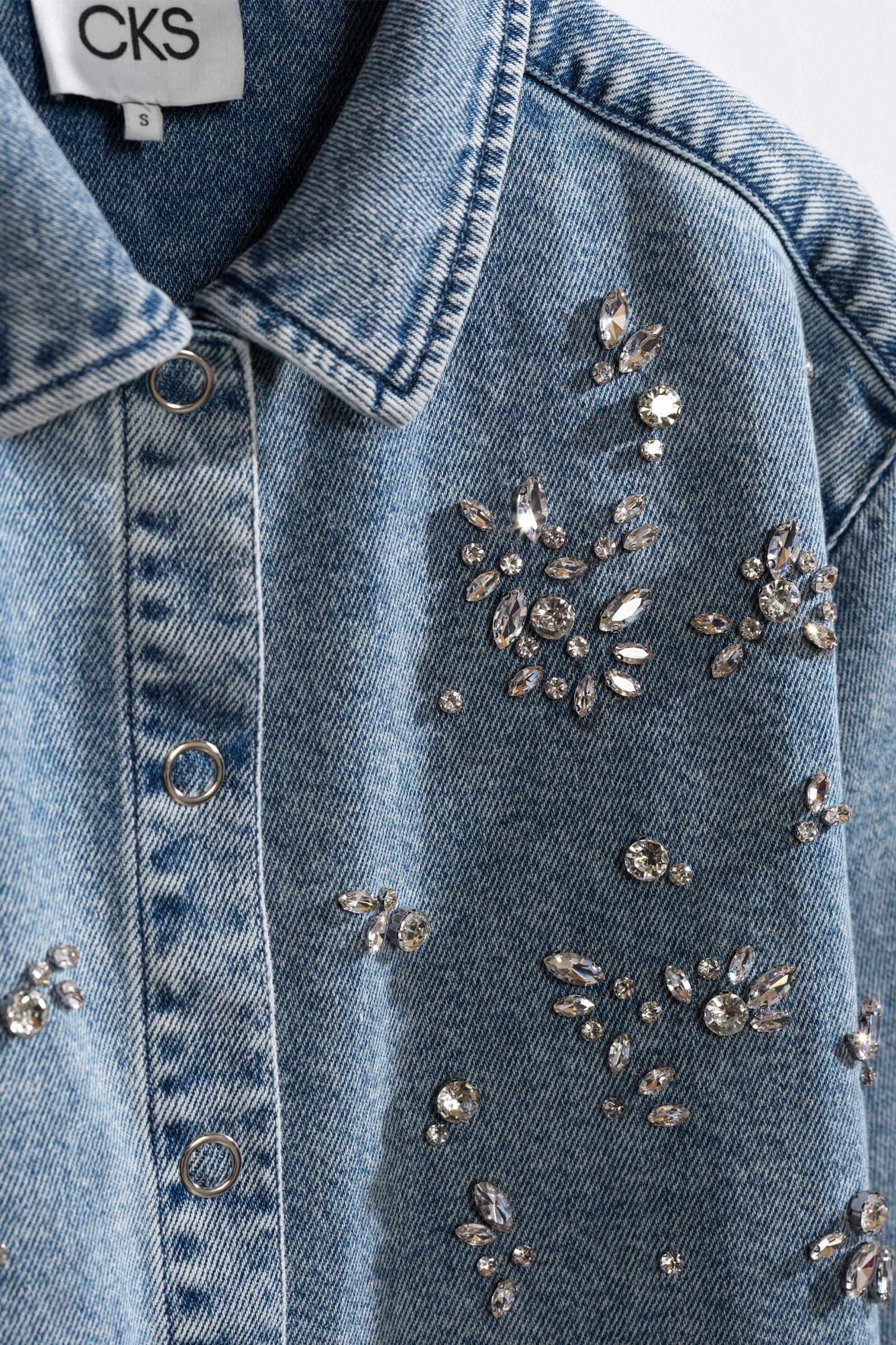 CKS - SELIE - blouse short sleeves - blue