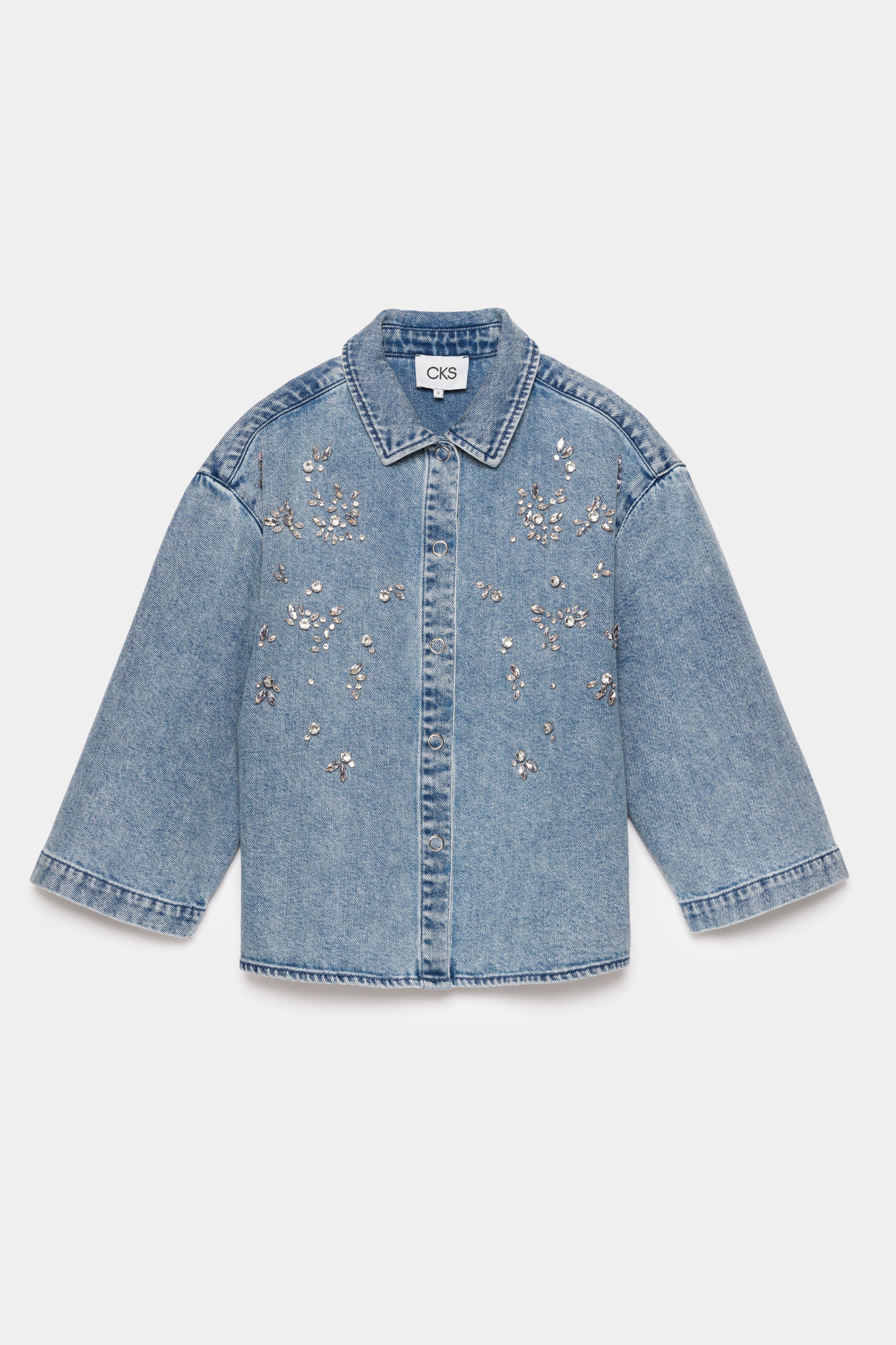 CKS - SELIE - blouse korte mouwen - blauw