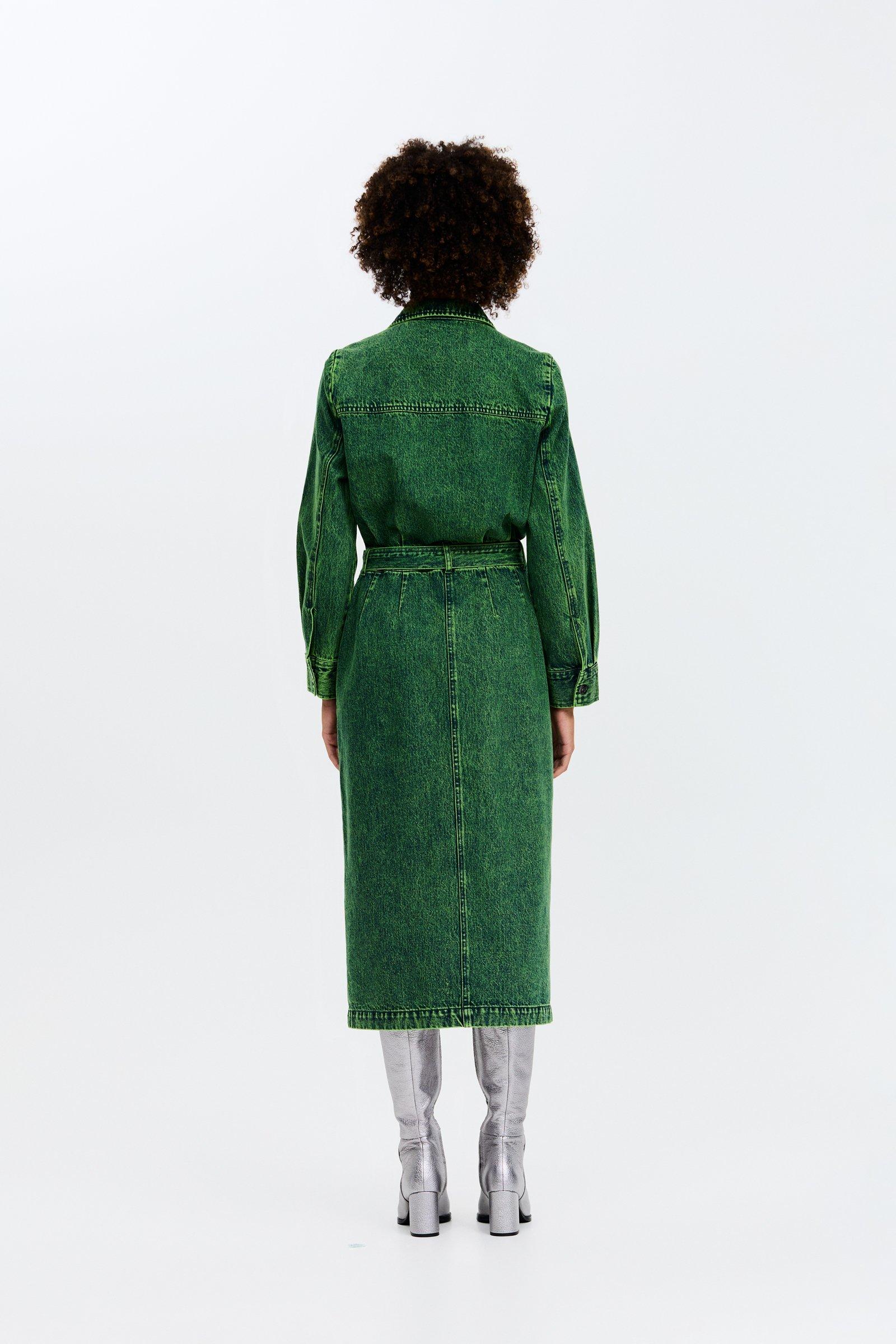 CKS - DIEGOL - Midi-Kleid - Hellgrün