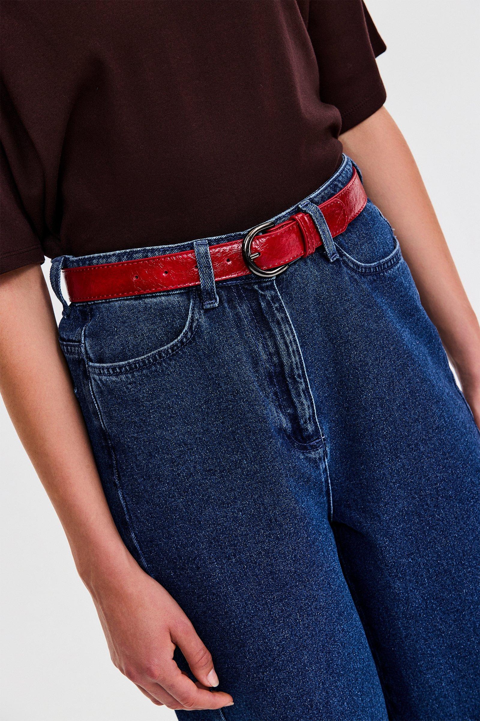 CKS - BASMALL - riem - intens rood