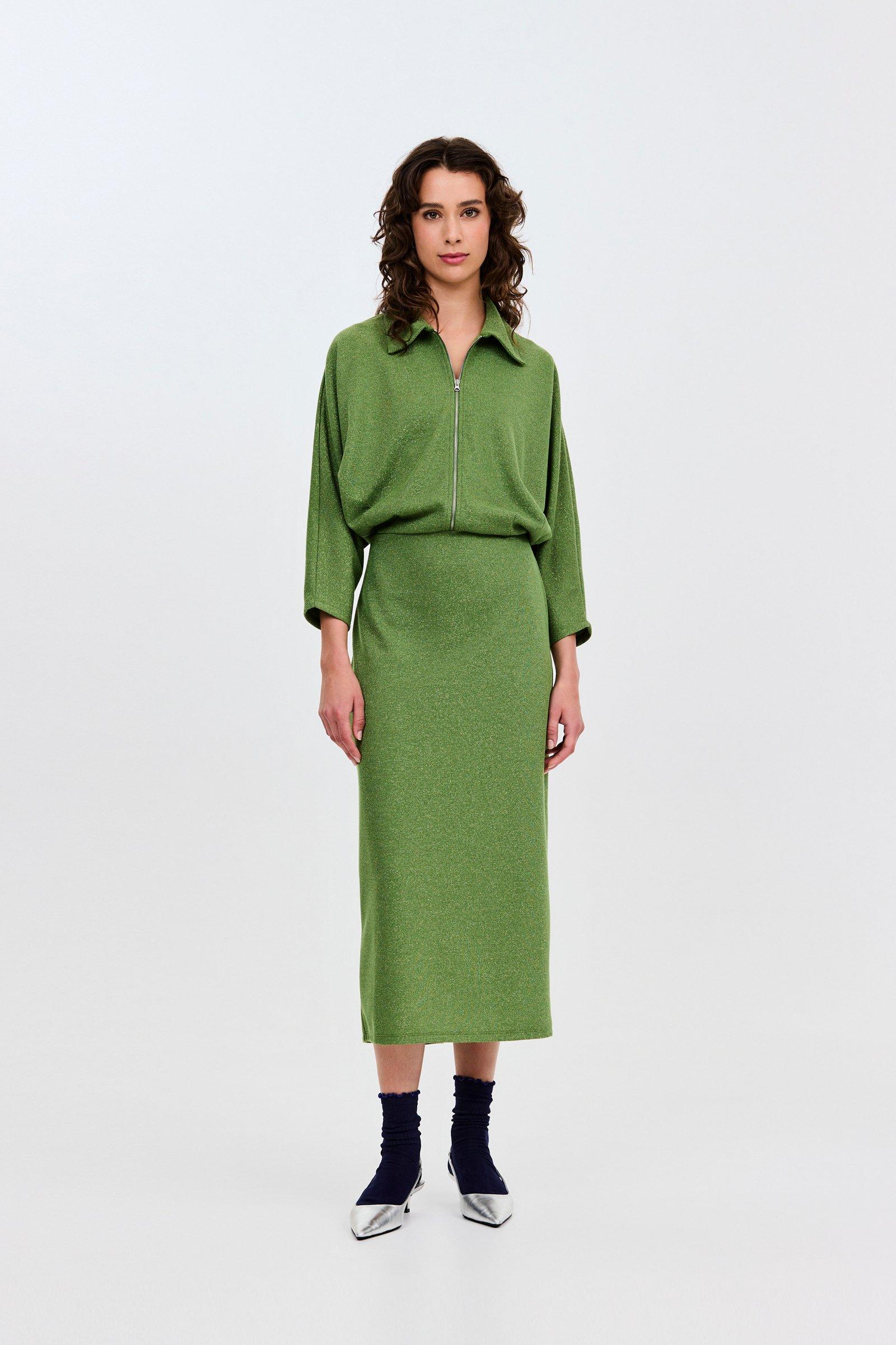 CKS - DAVINIA - Midi-Kleid - Grün