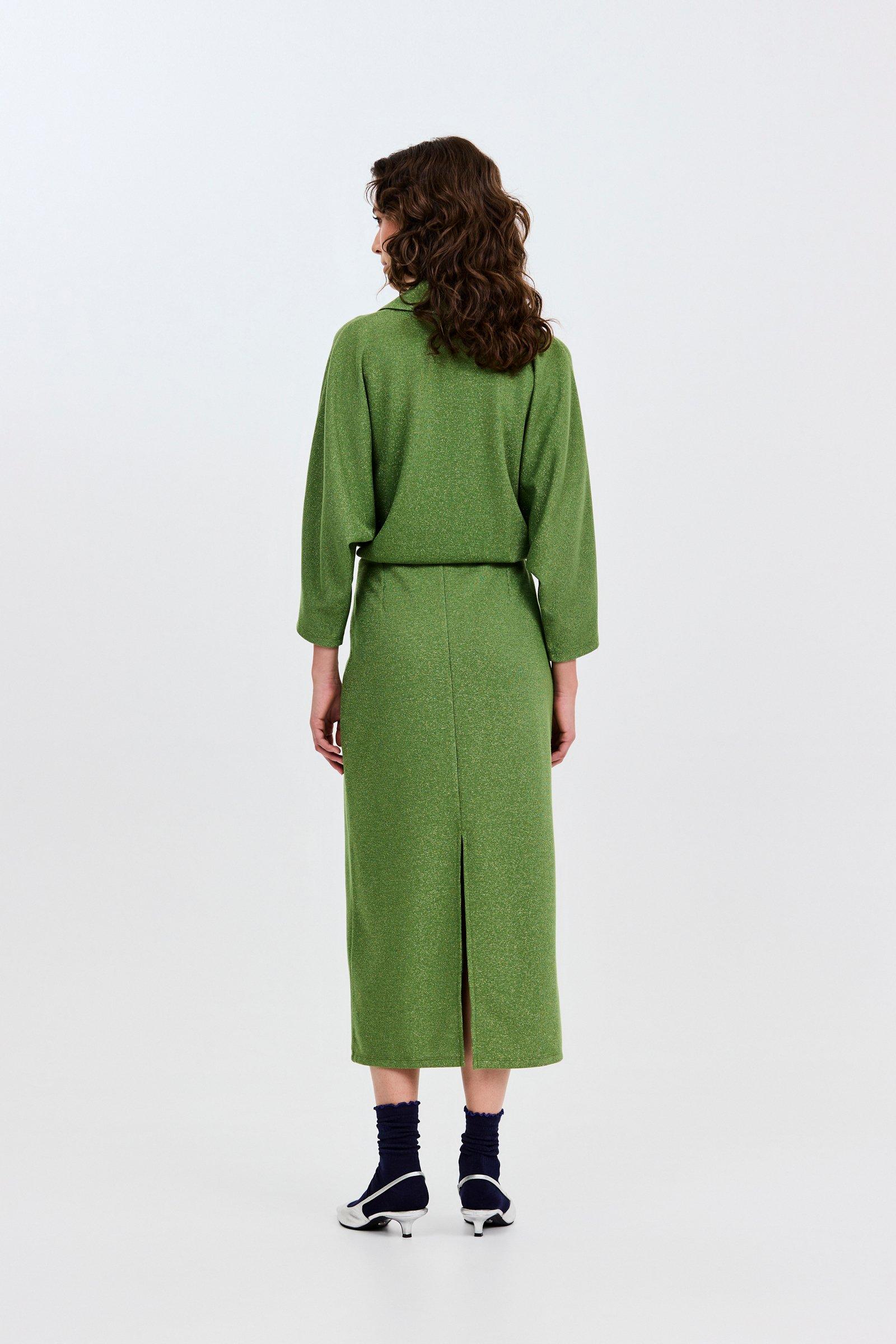 CKS - DAVINIA - robe midi - khaki