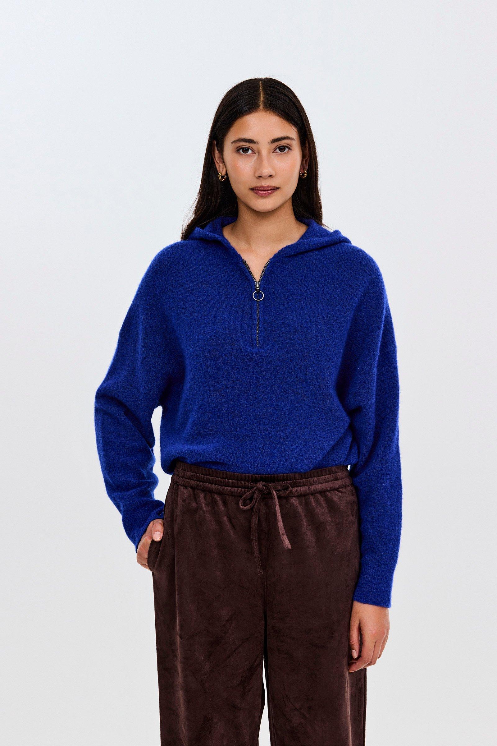 CKS - PROTECT - sweater met capuchon - felblauw