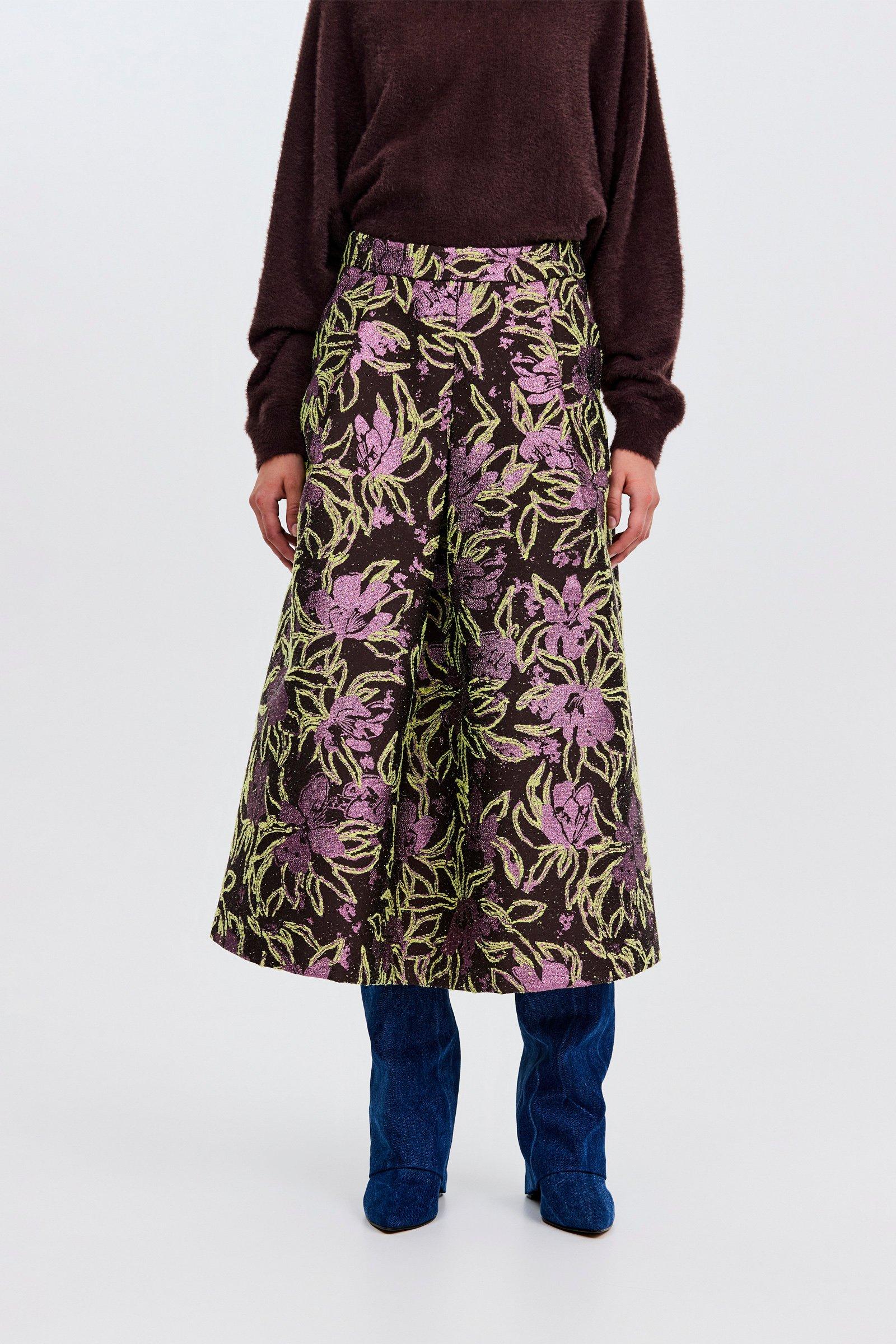 CKS - SKAMILLA - midi skirt - bright yellow