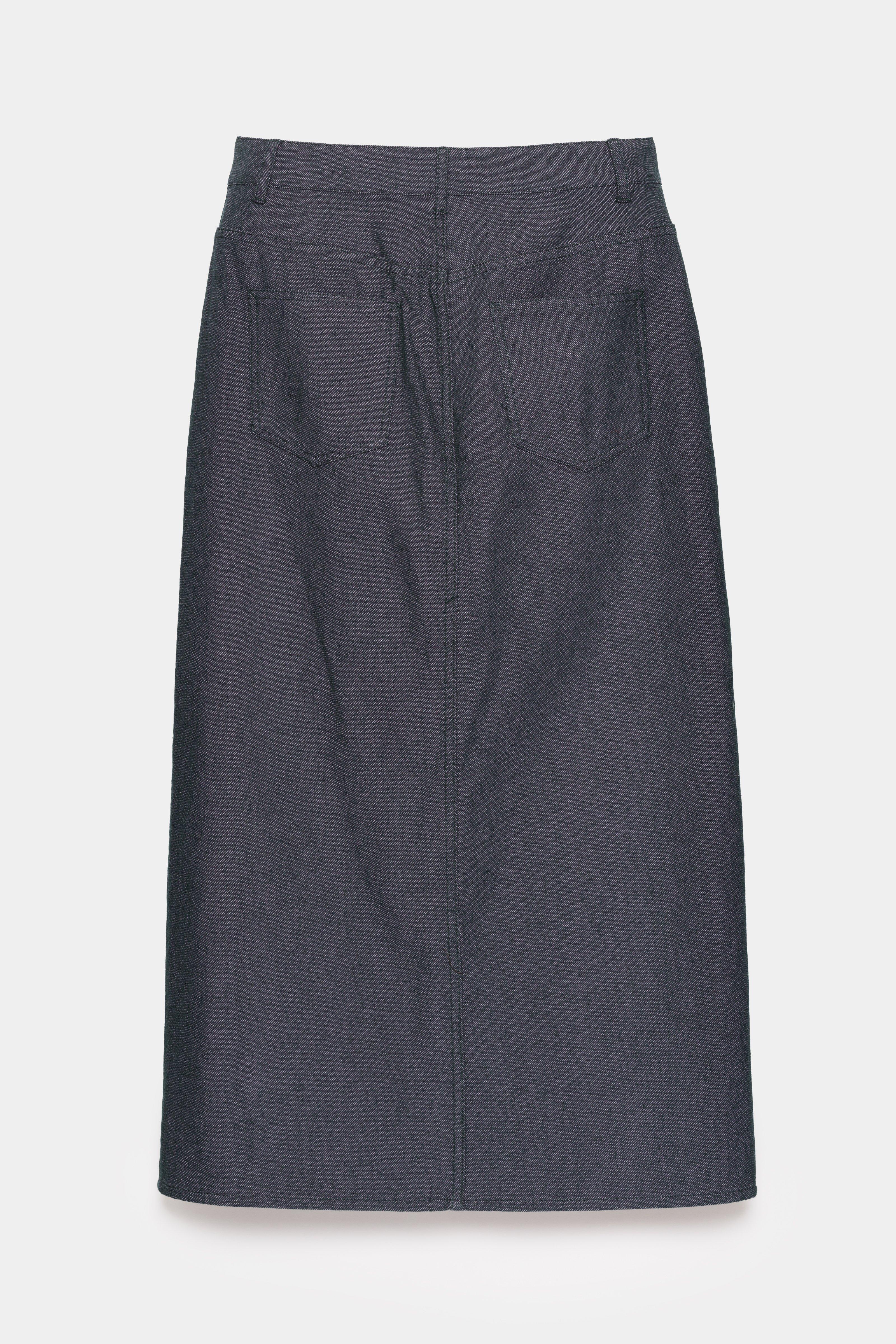 CKS - SKIPPER - midi skirt - dark green