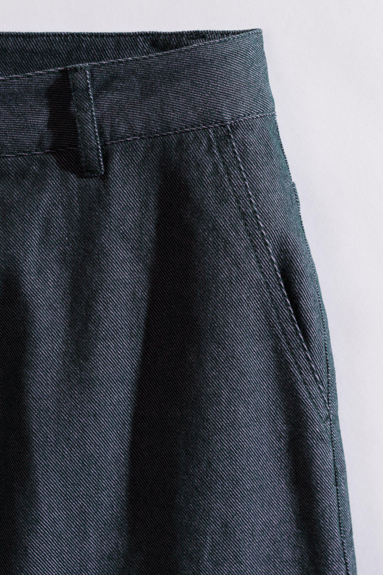 CKS - SKIPPER - midi skirt - dark green