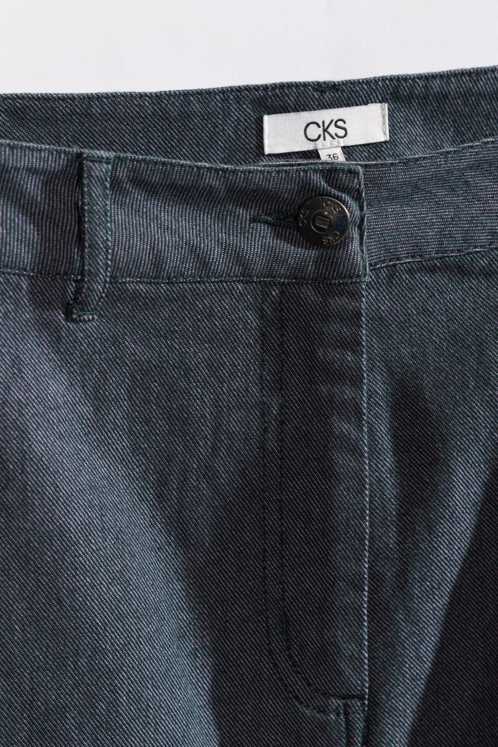 CKS - SKIPPER - midi skirt - dark green