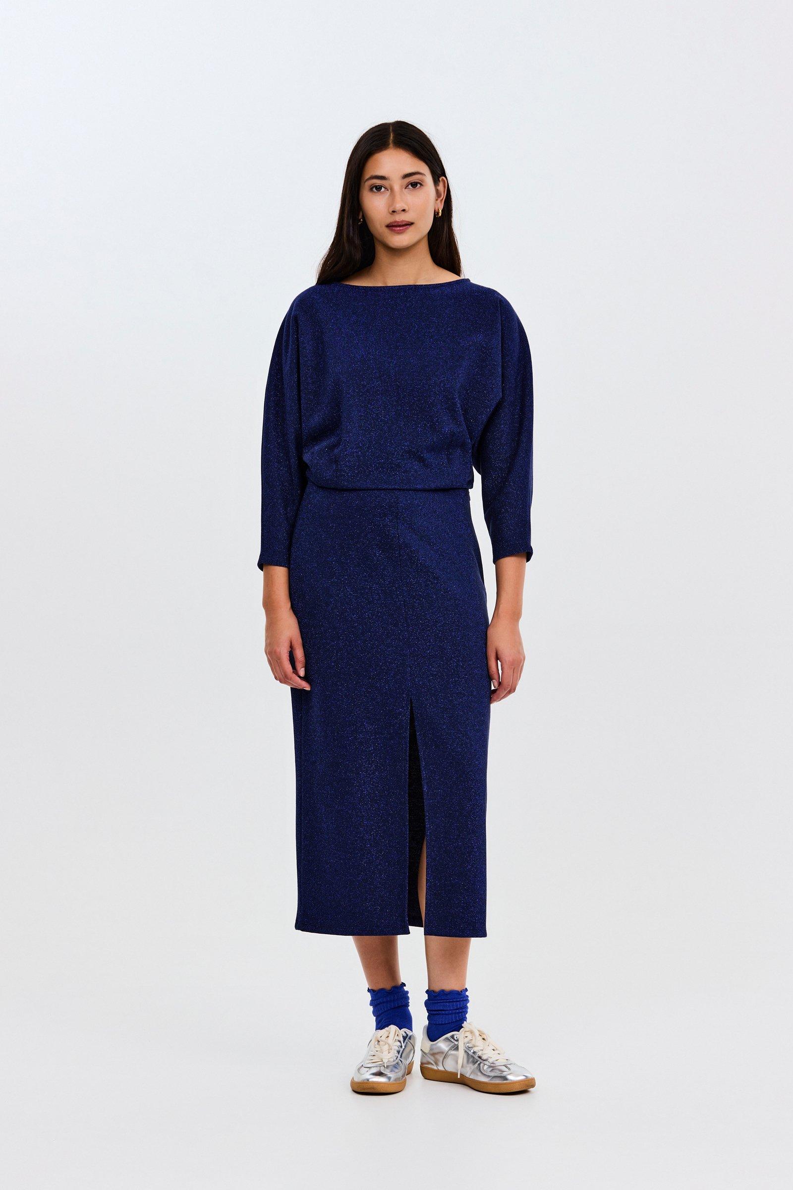 CKS - DAVIN - Midi-Kleid - Dunkelblau