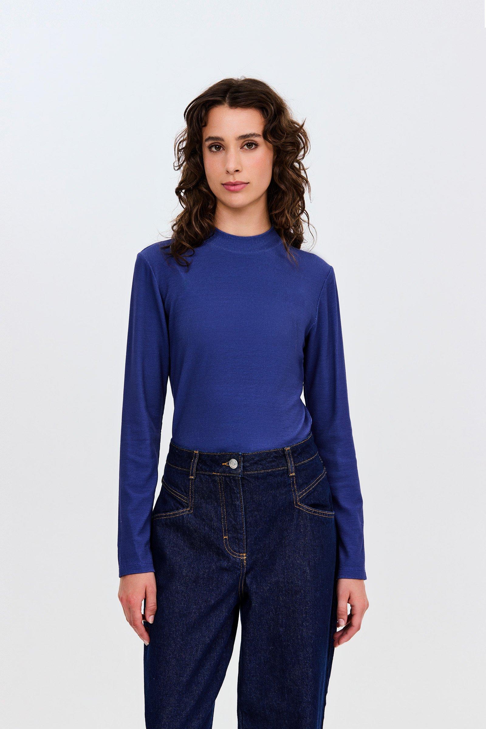 CKS - TIBOR - t-shirt lange mouwen - blauw