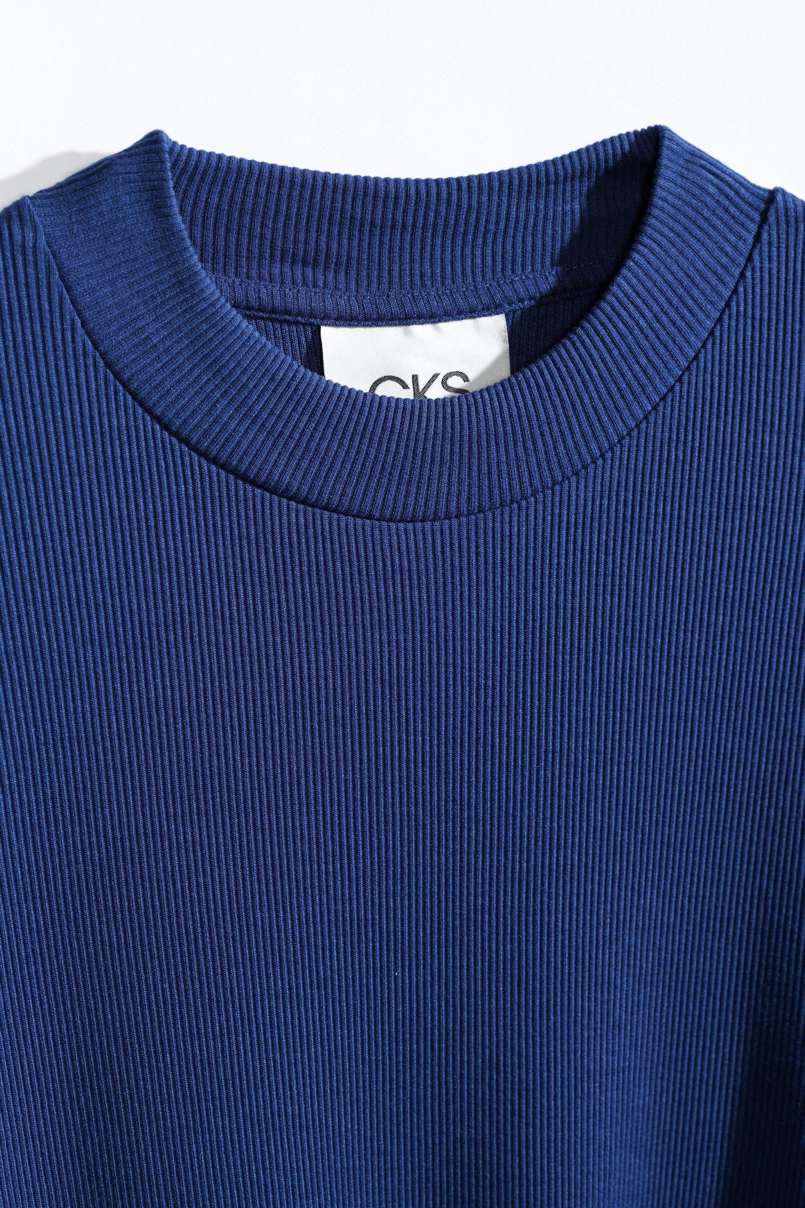 CKS - TIBOR - t-shirt lange mouwen - blauw