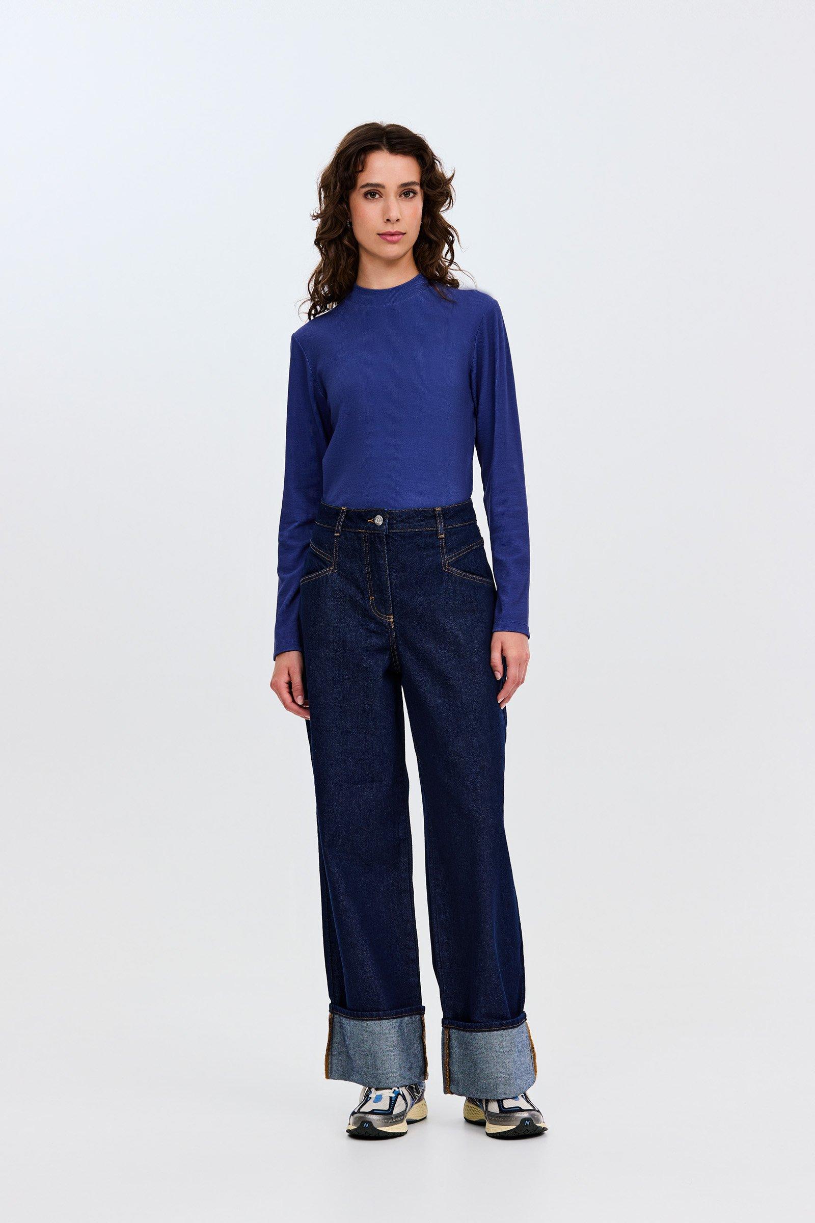 CKS - TIBOR - t-shirt lange mouwen - blauw