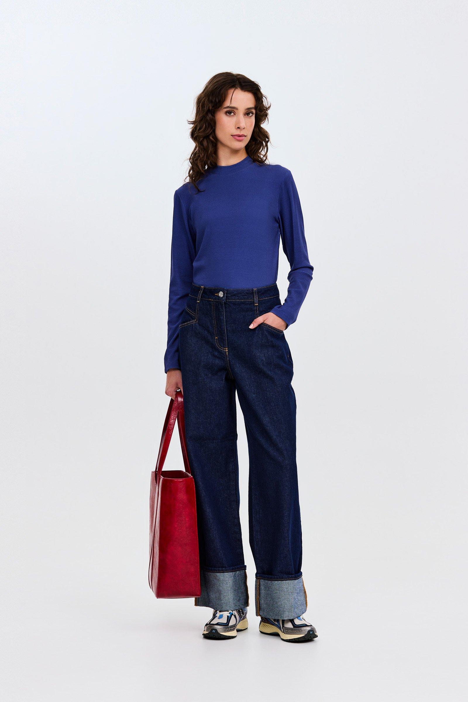 CKS - TIBOR - t-shirt lange mouwen - blauw