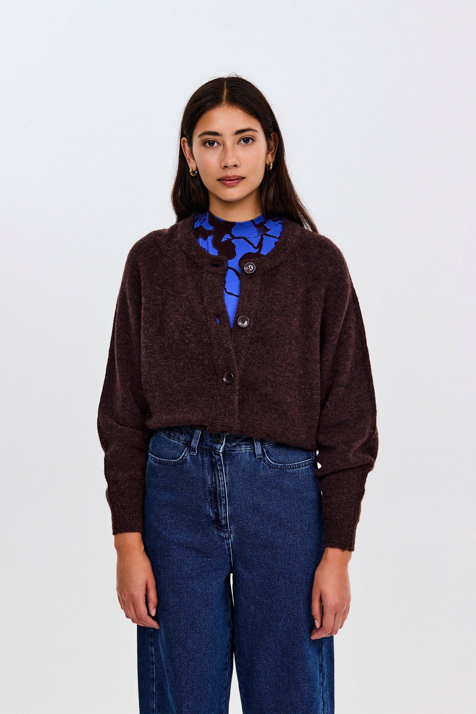 CKS - CARDILUDE - cardigan - donkerbruin