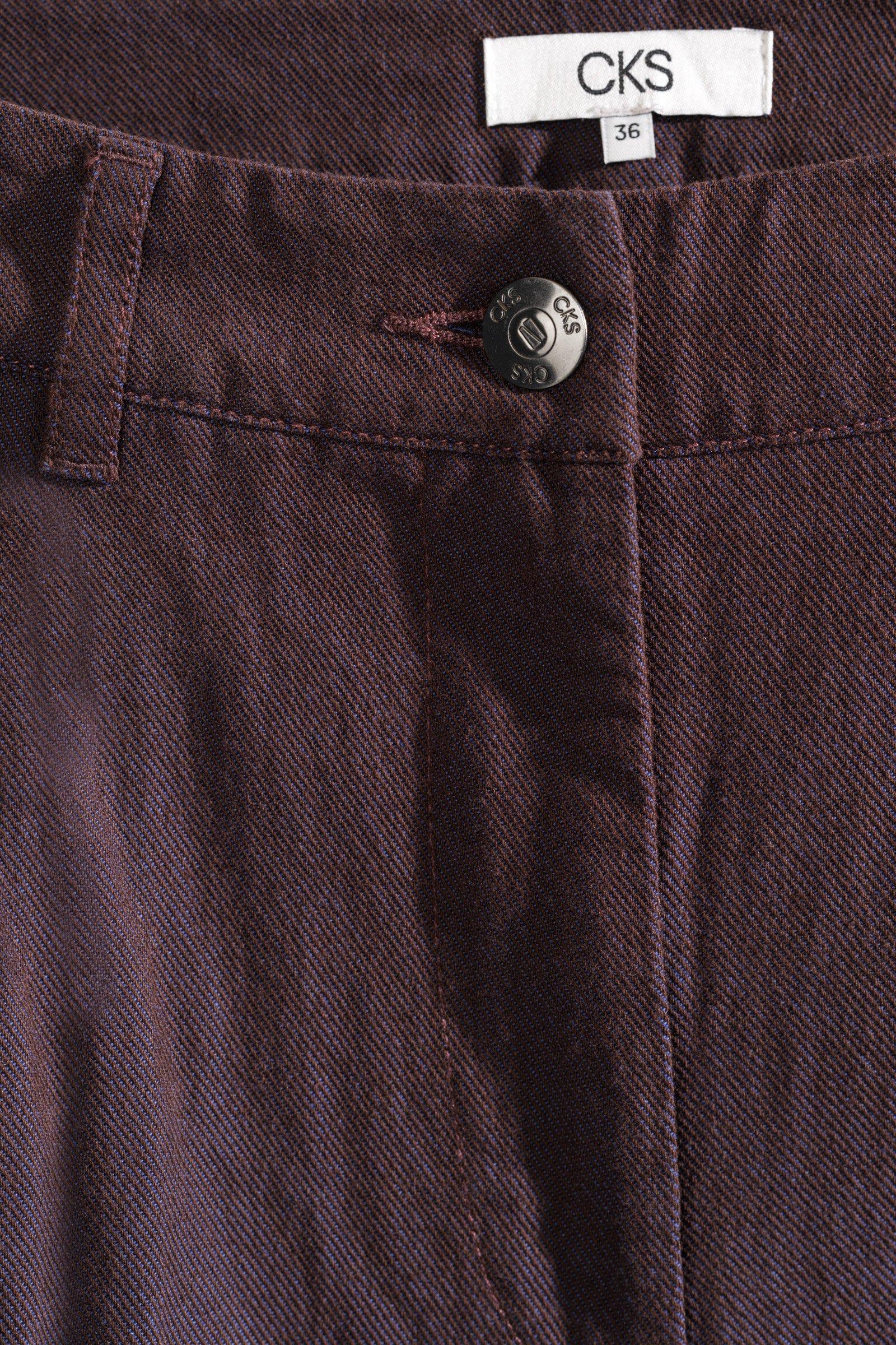 CKS - RODAN - lange broek - donkerbruin