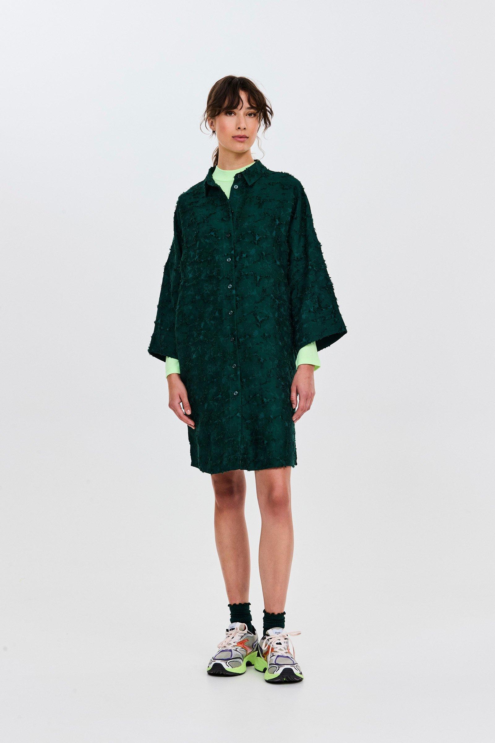 CKS - DELASTRAIGHT - blouse long sleeves - dark green