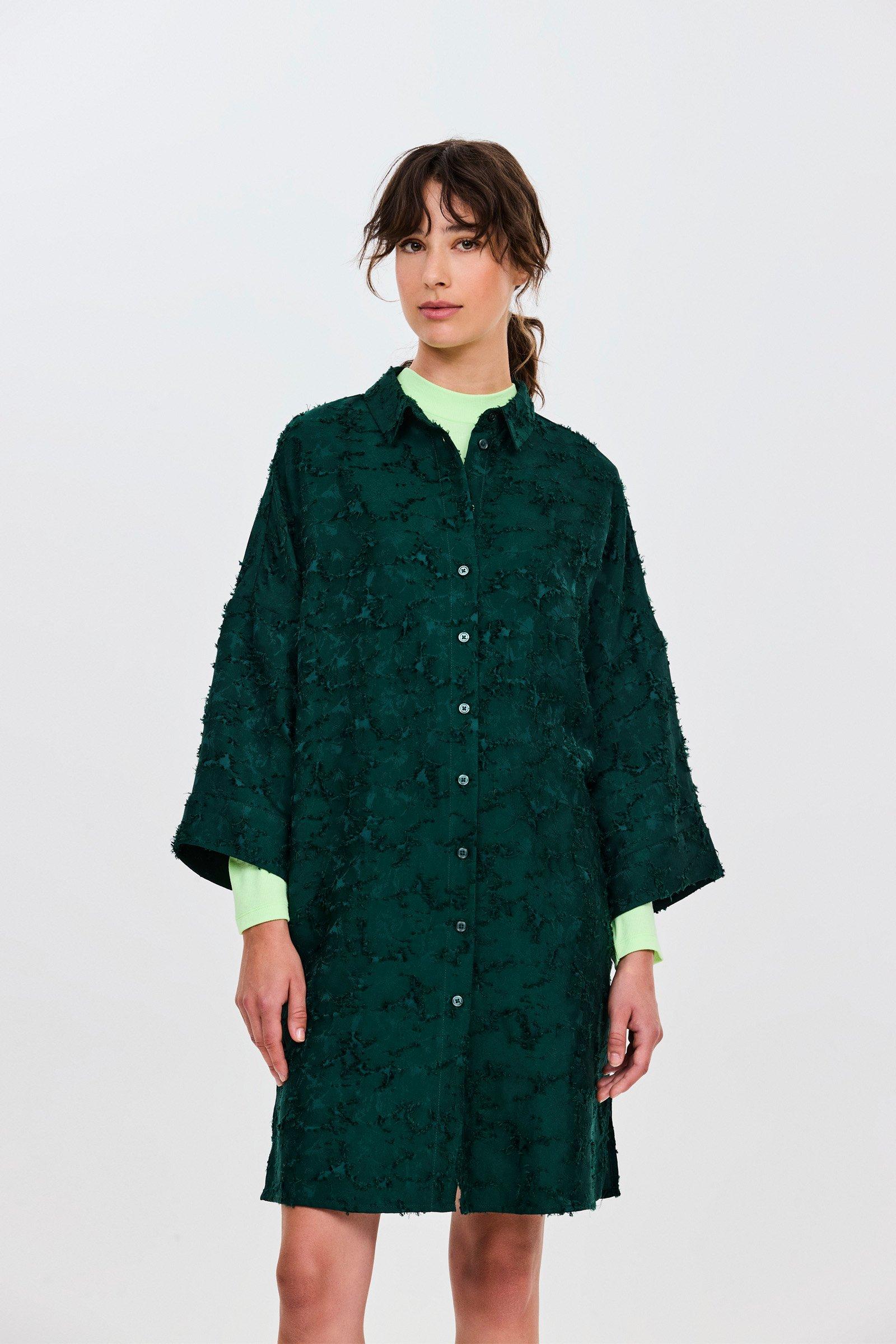 CKS - DELASTRAIGHT - blouse long sleeves - dark green