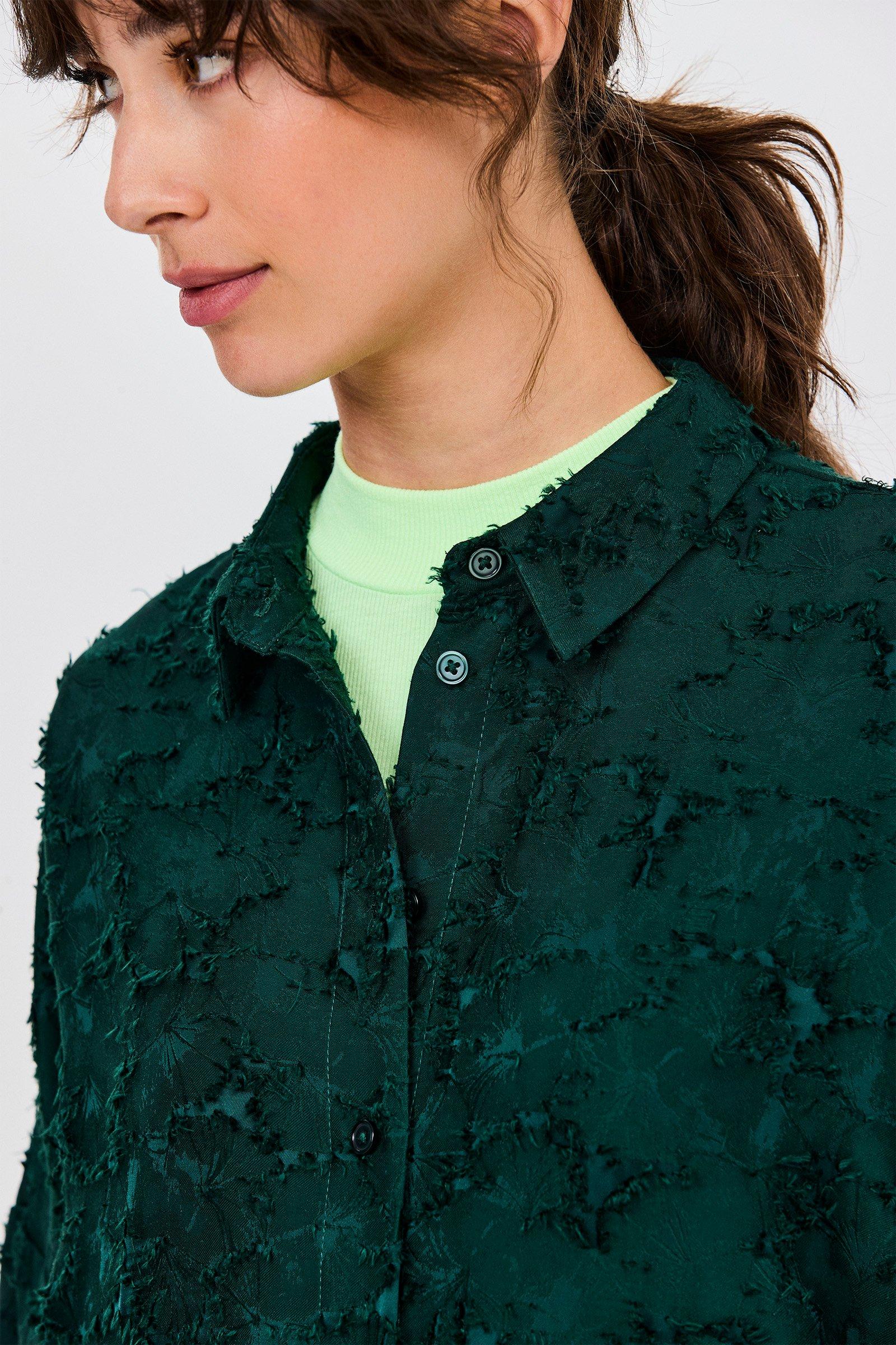 CKS - DELASTRAIGHT - blouse long sleeves - dark green
