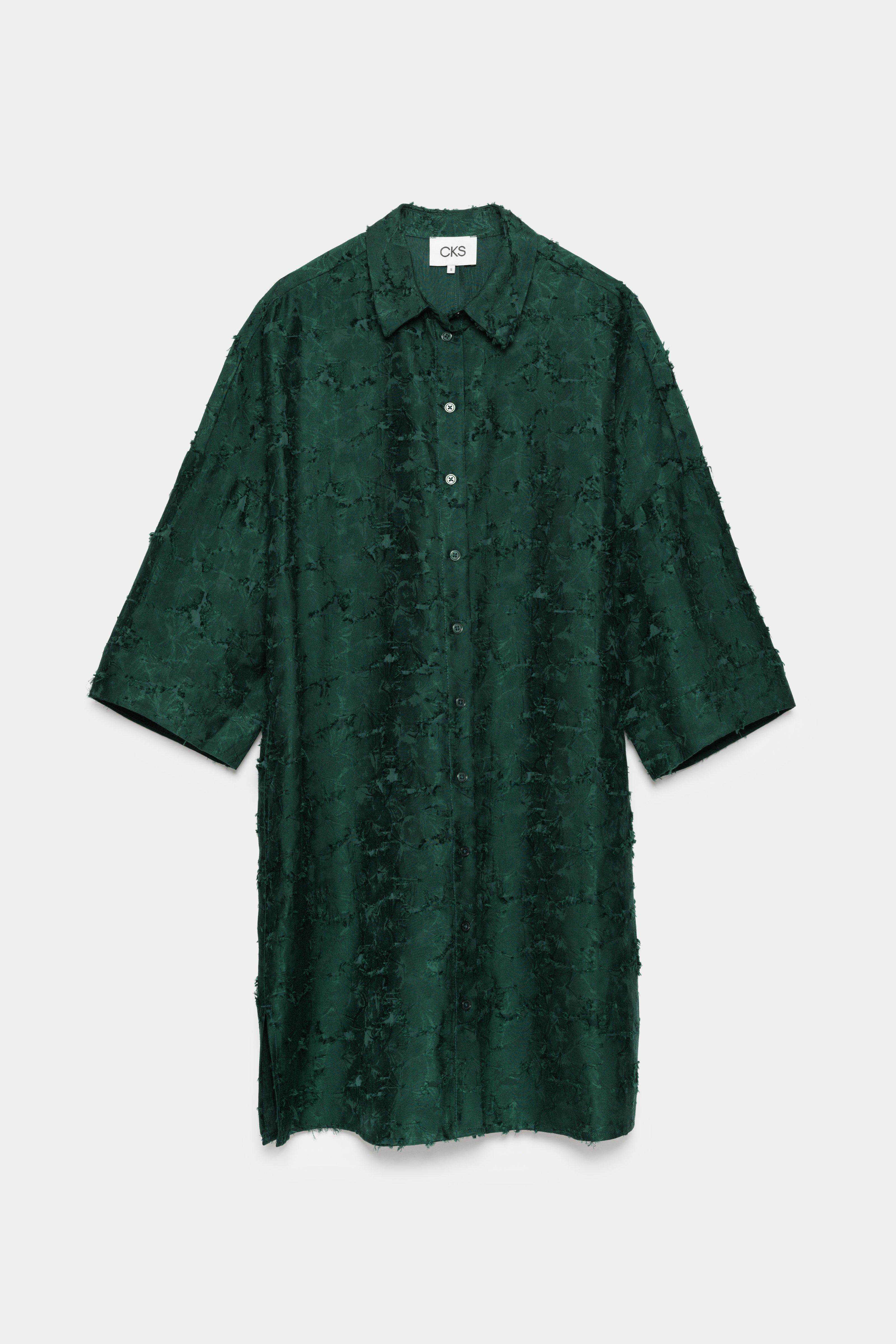 CKS - DELASTRAIGHT - blouse long sleeves - dark green