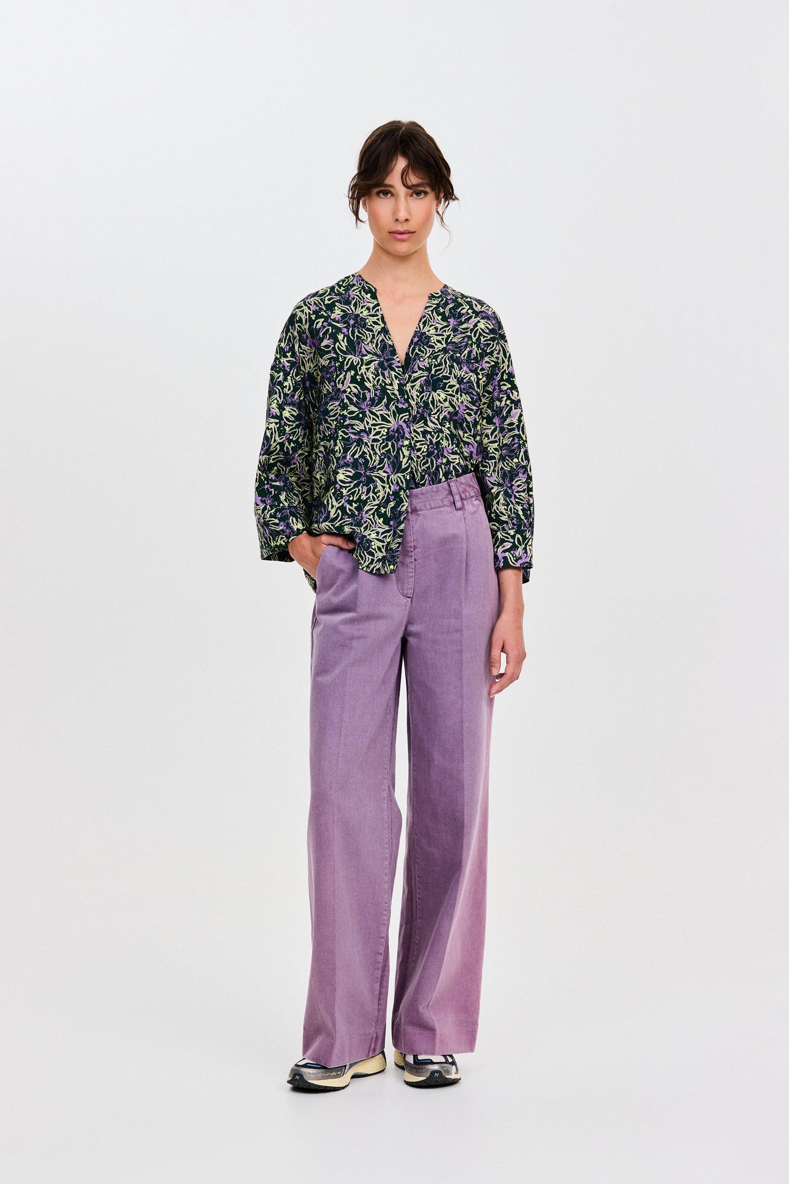 CKS - RODANA - lange broek - paars