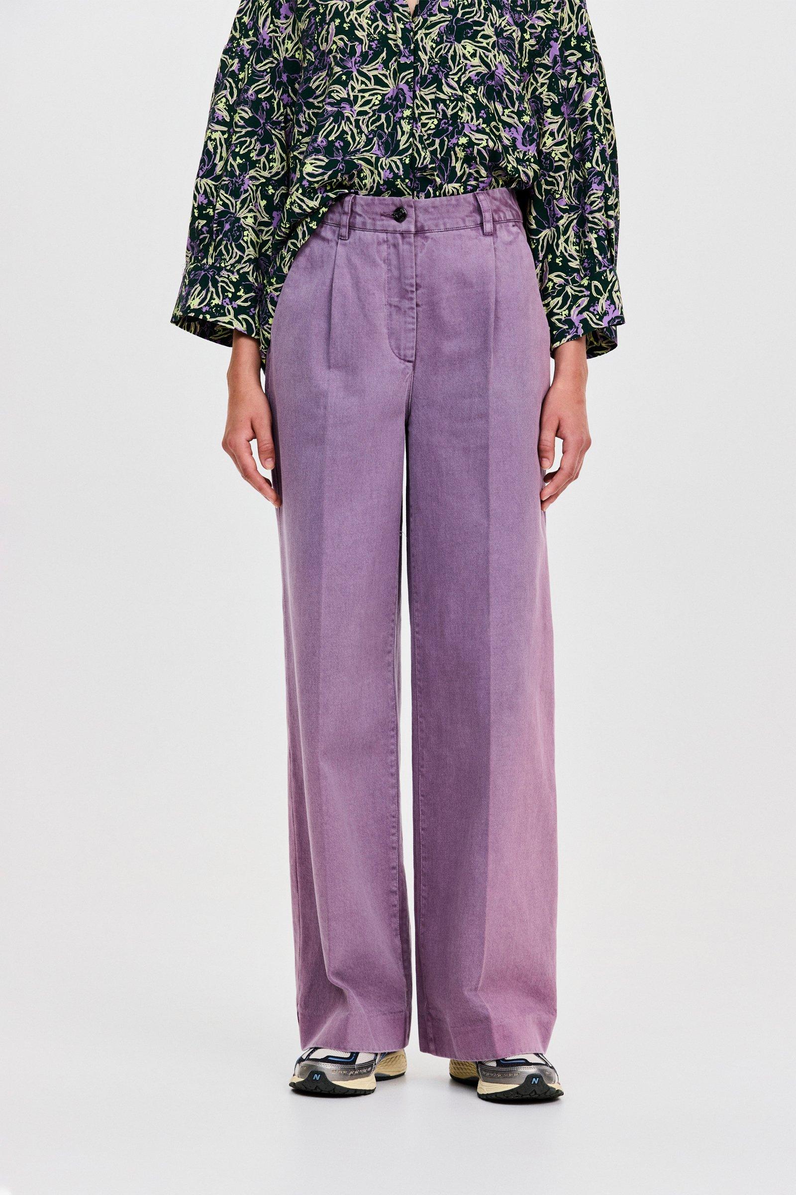 CKS - RODANA - lange broek - paars