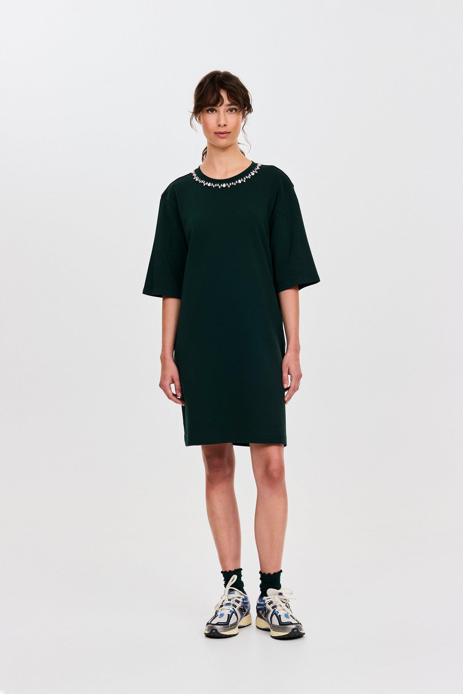 CKS - DARIO - short dress - dark green