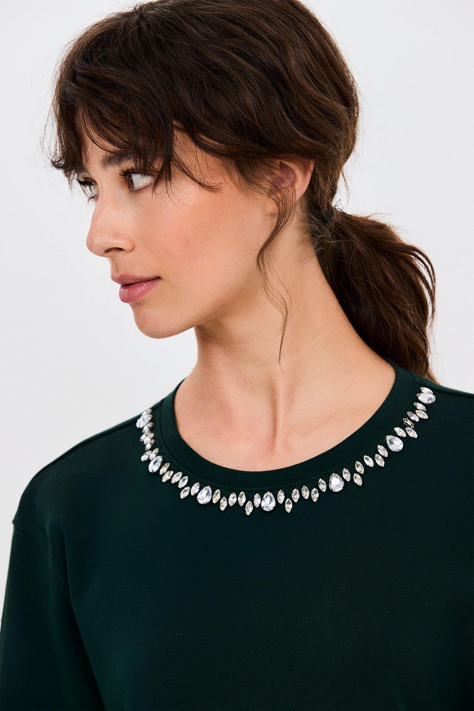 CKS - DARIO - short dress - dark green