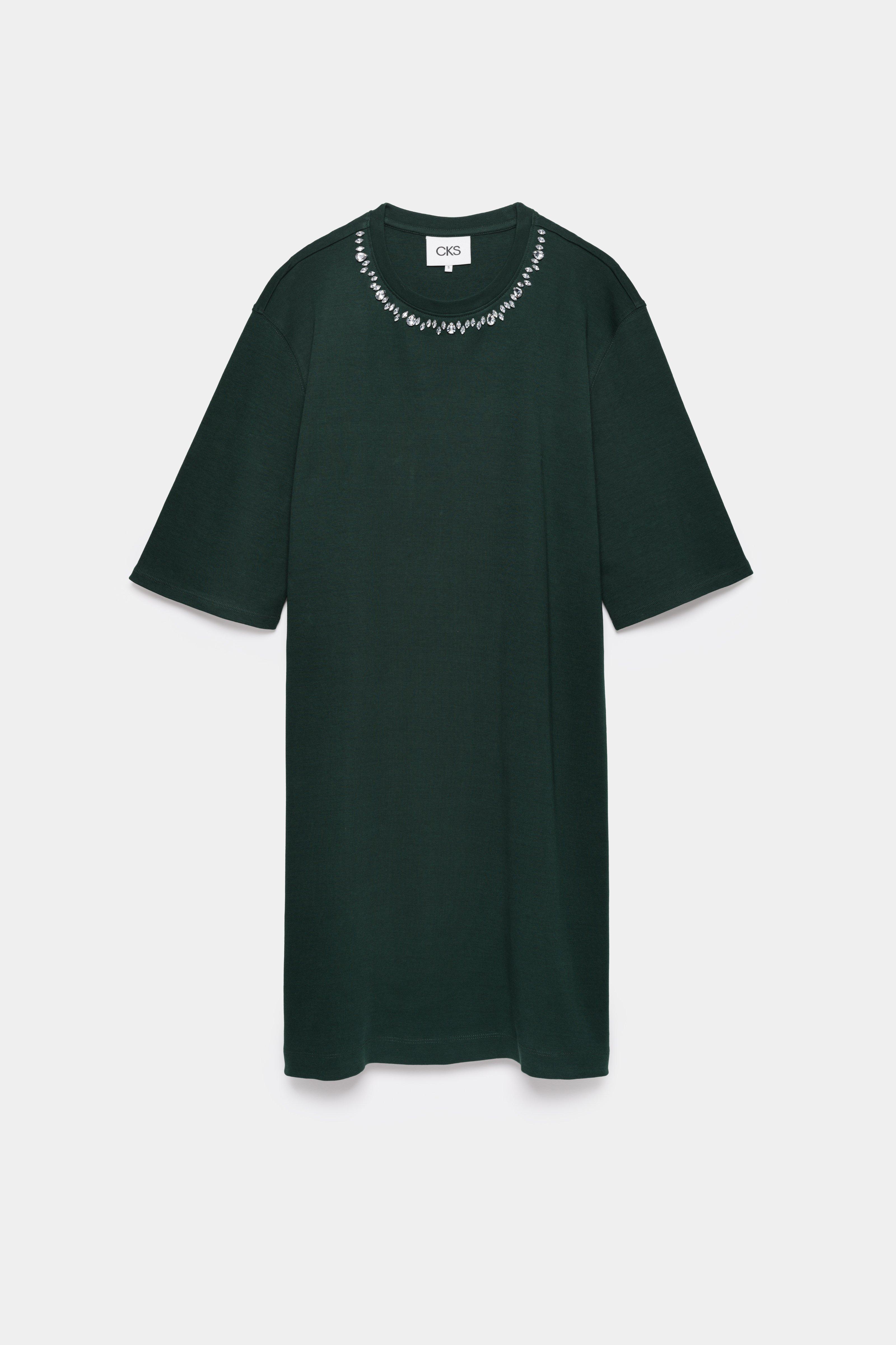 CKS - DARIO - short dress - dark green