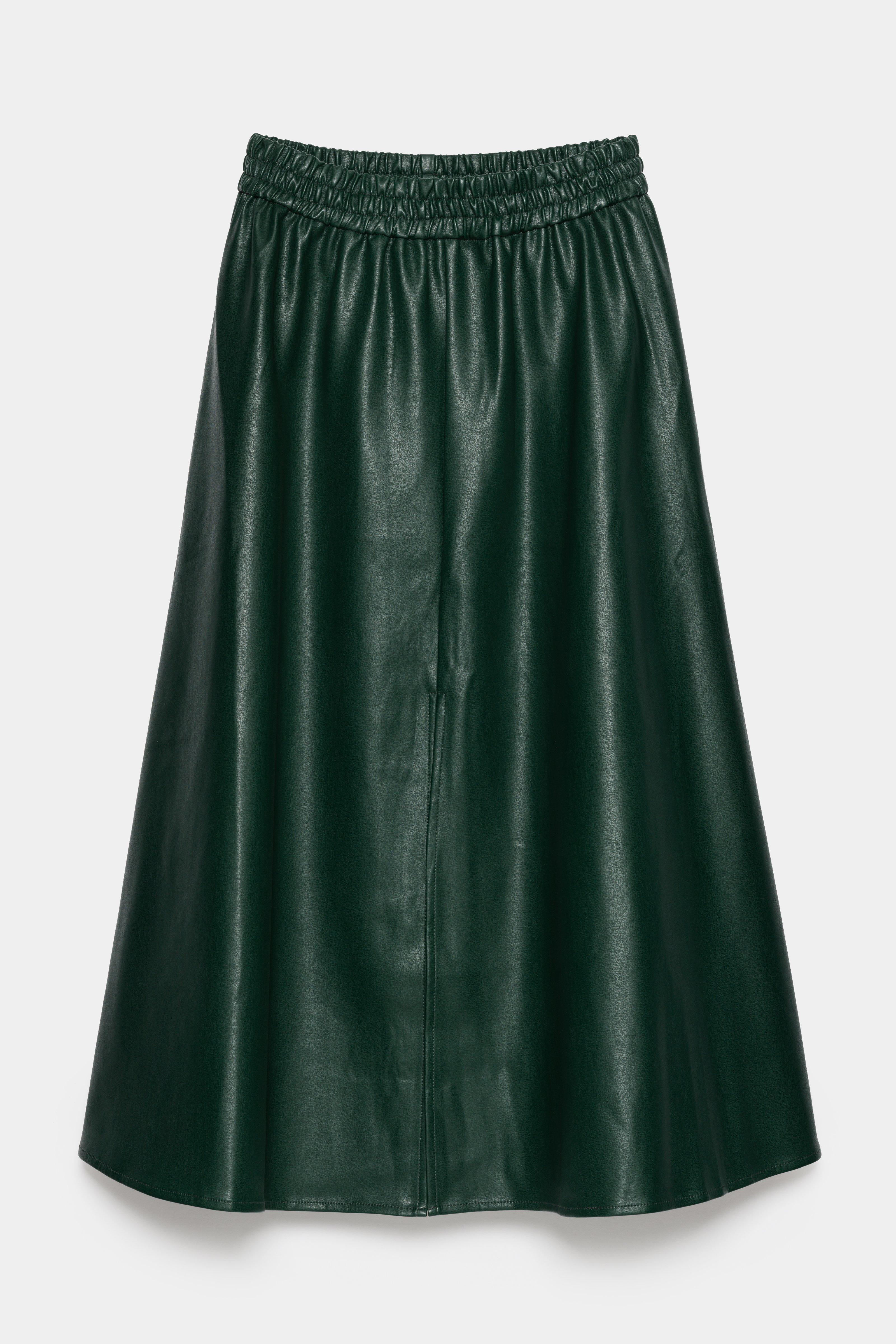 CKS - SKALLIE - midi skirt - dark green